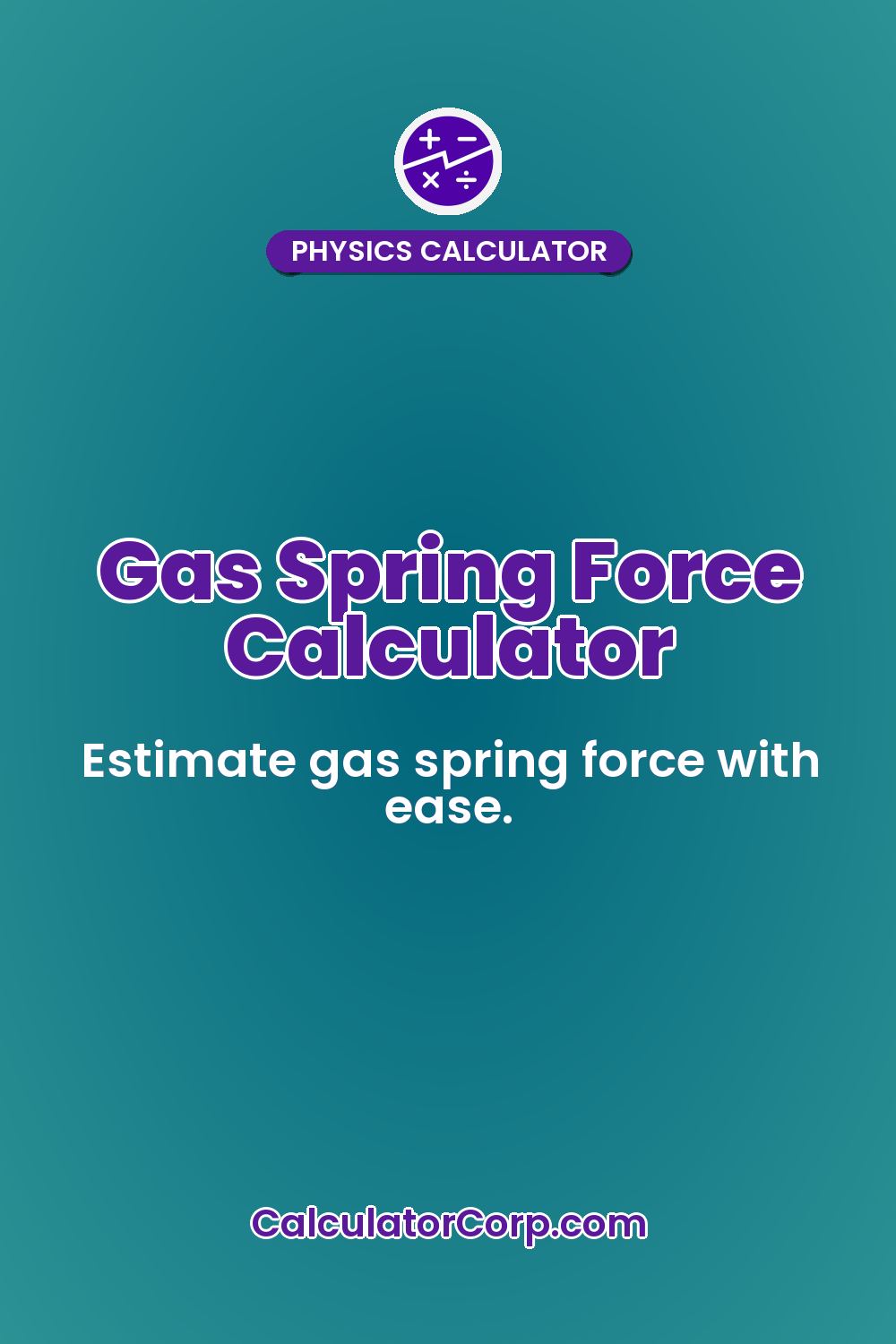 Gas Spring Force Calculator