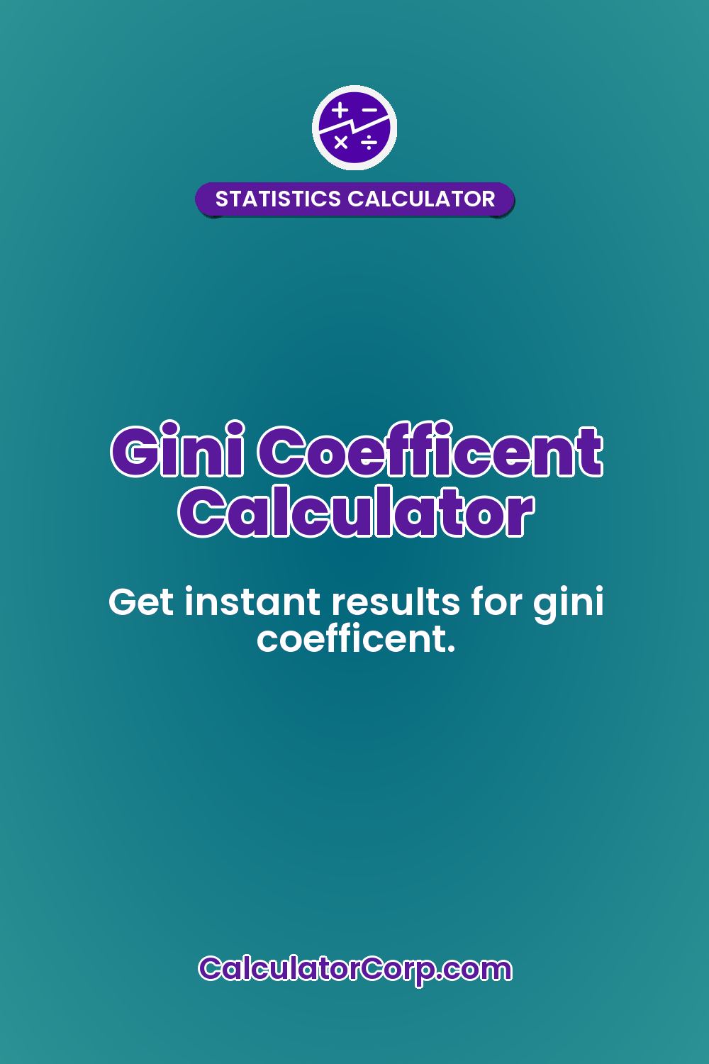 Gini Coefficent Calculator