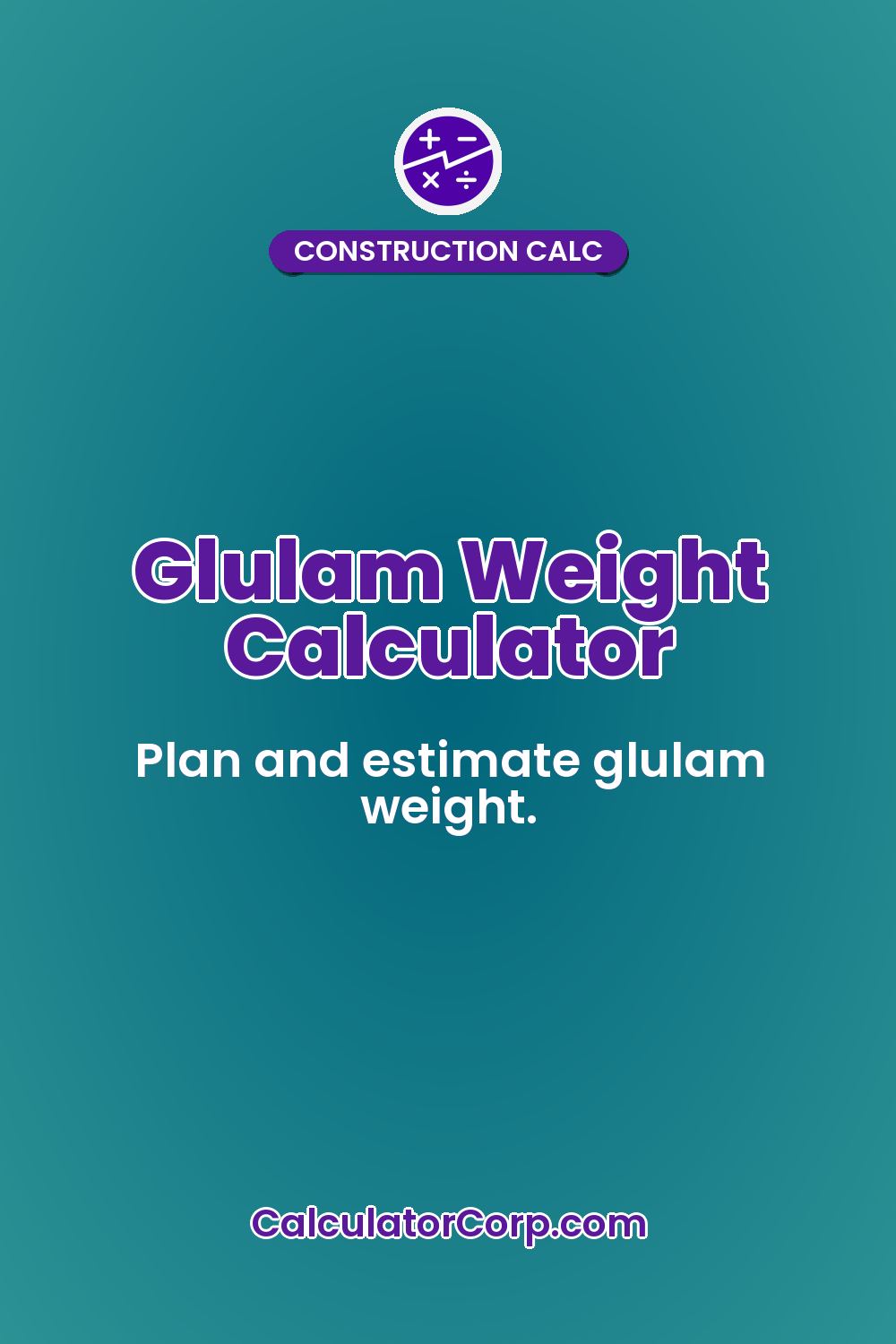 Glulam Weight Calculator