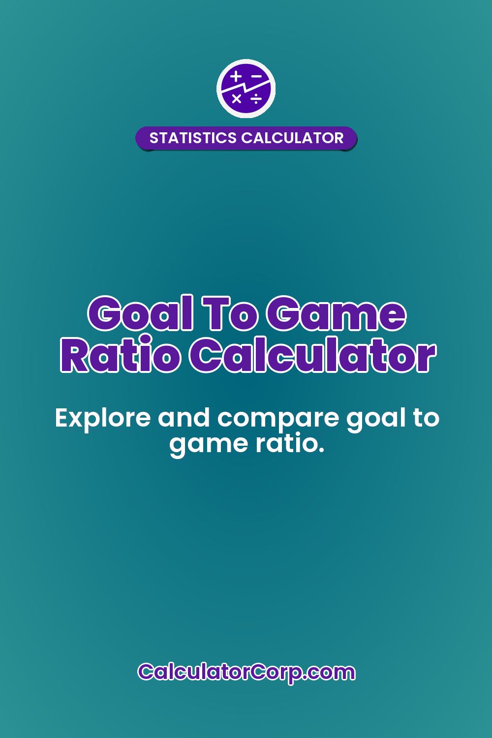 Goal To Game Ratio Calculator