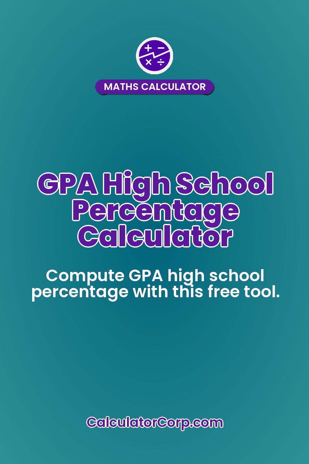 GPA High School Percentage Calculator