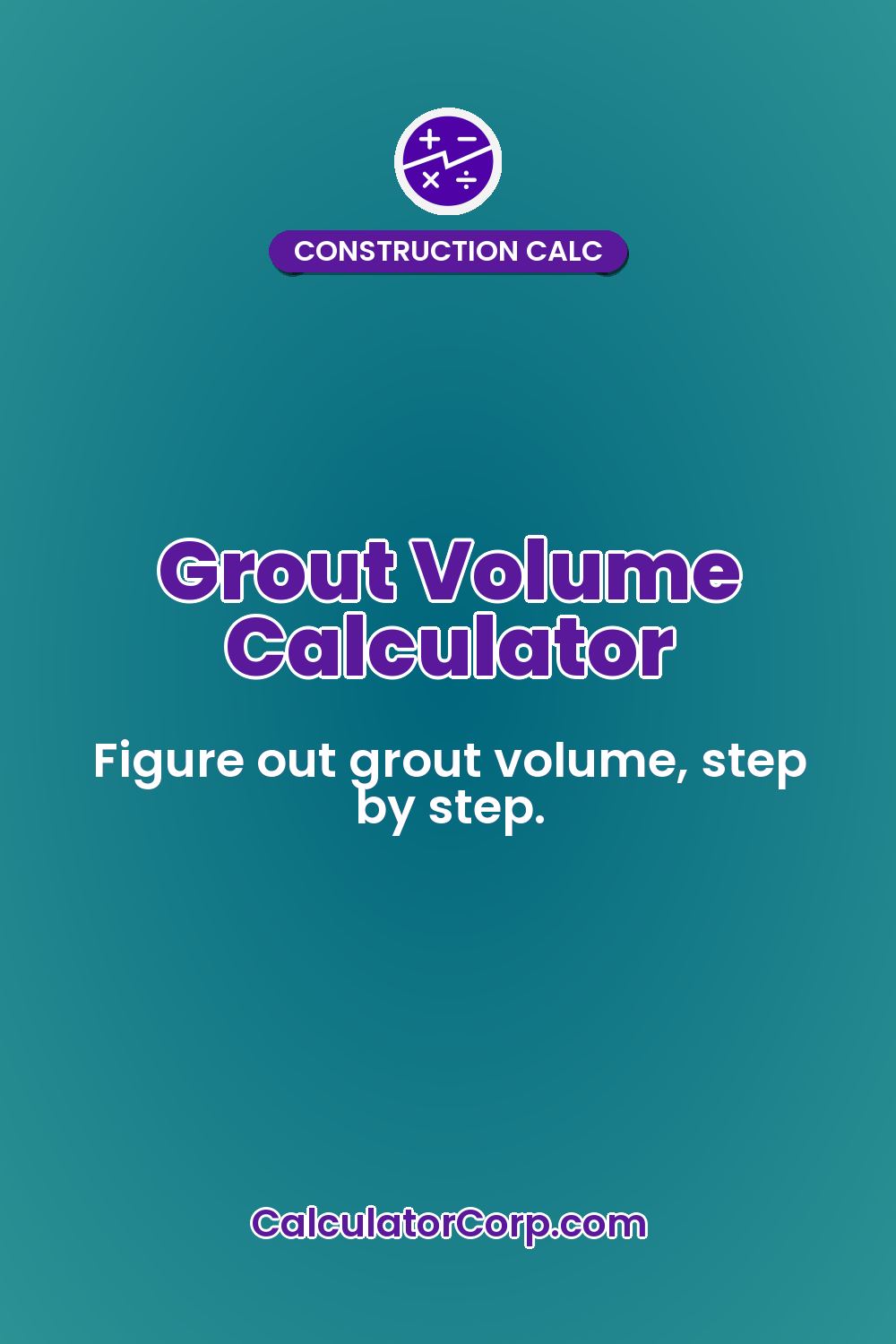 Grout Volume Calculator