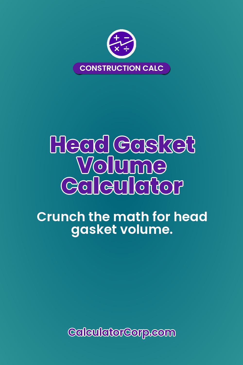 Head Gasket Volume Calculator