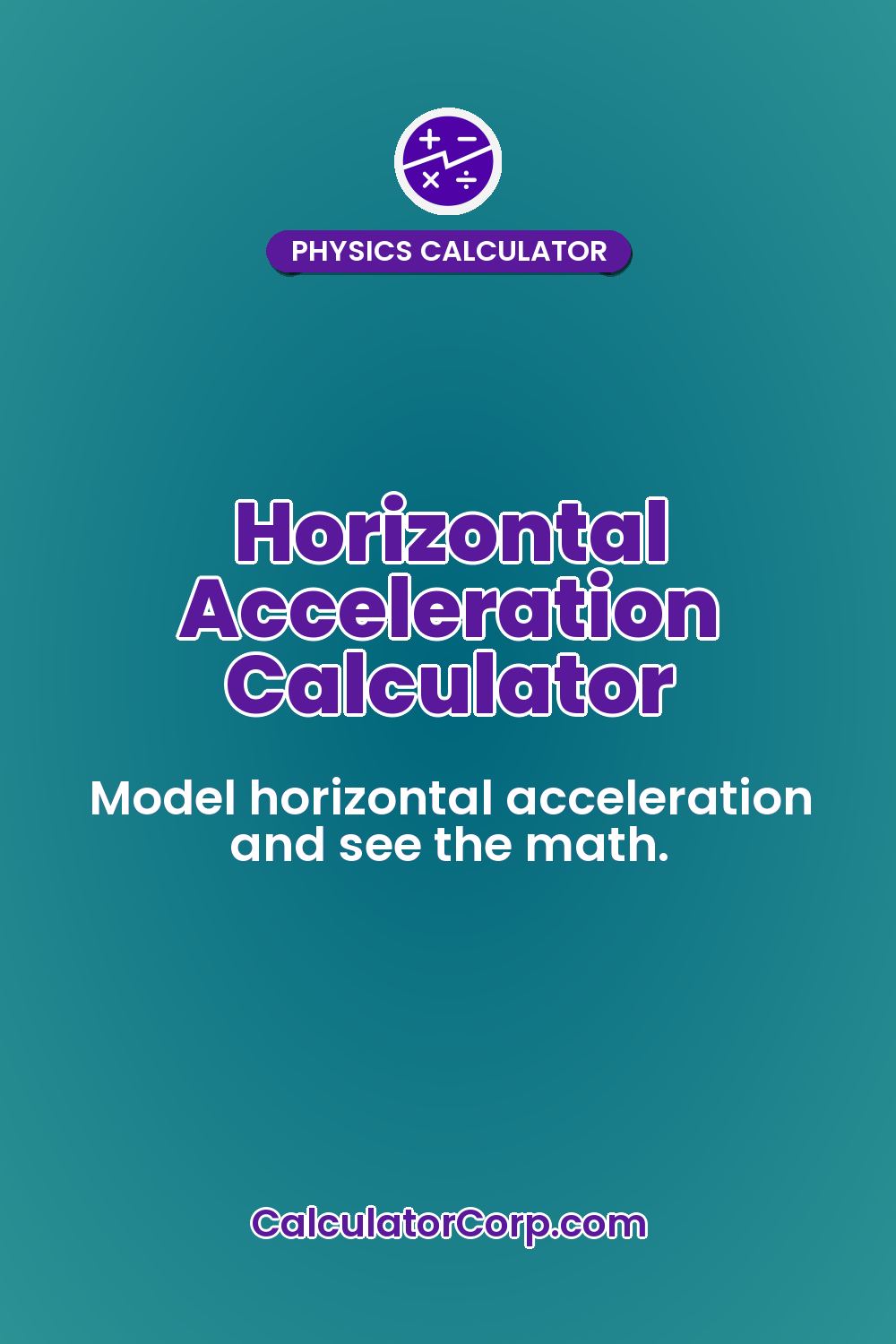 Horizontal Acceleration Calculator