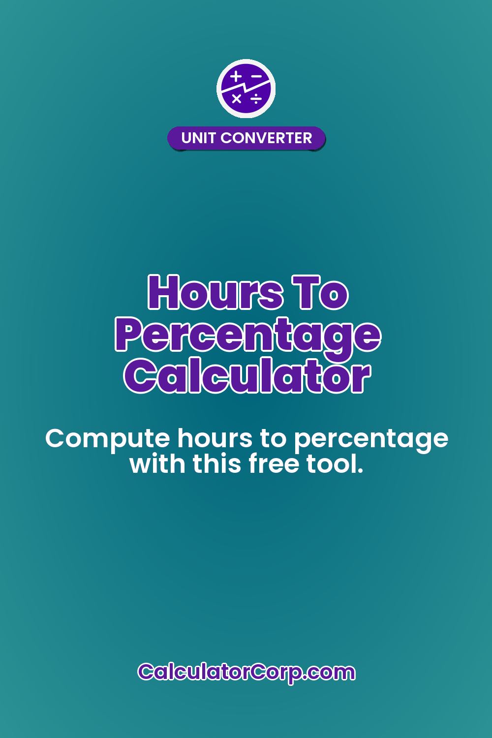 Hours To Percentage Calculator