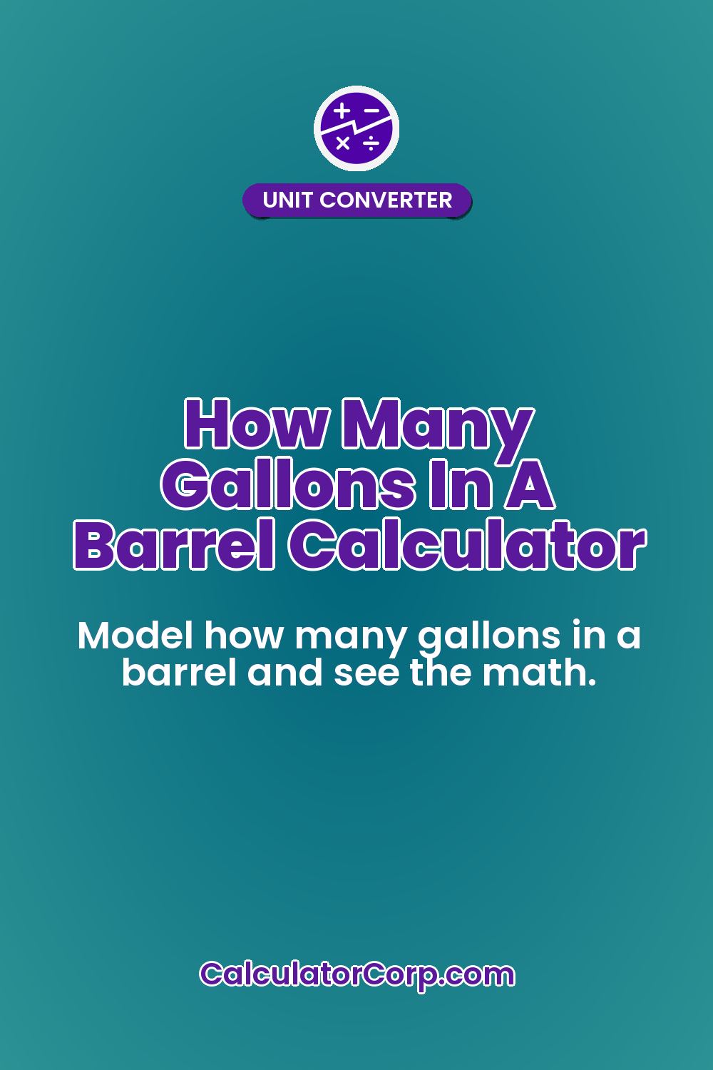 How Many Gallons In A Barrel Calculator