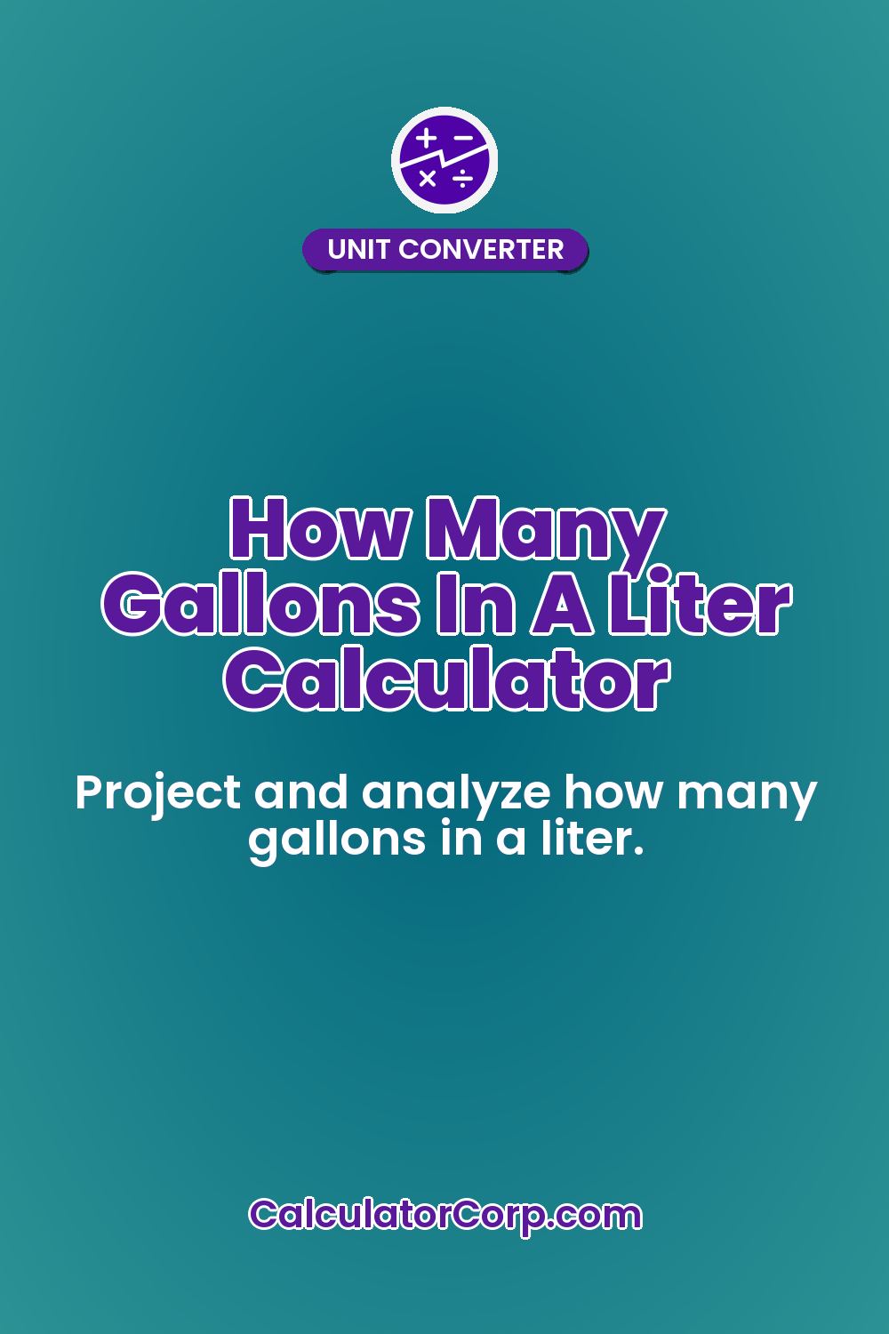 How Many Gallons In A Liter Calculator
