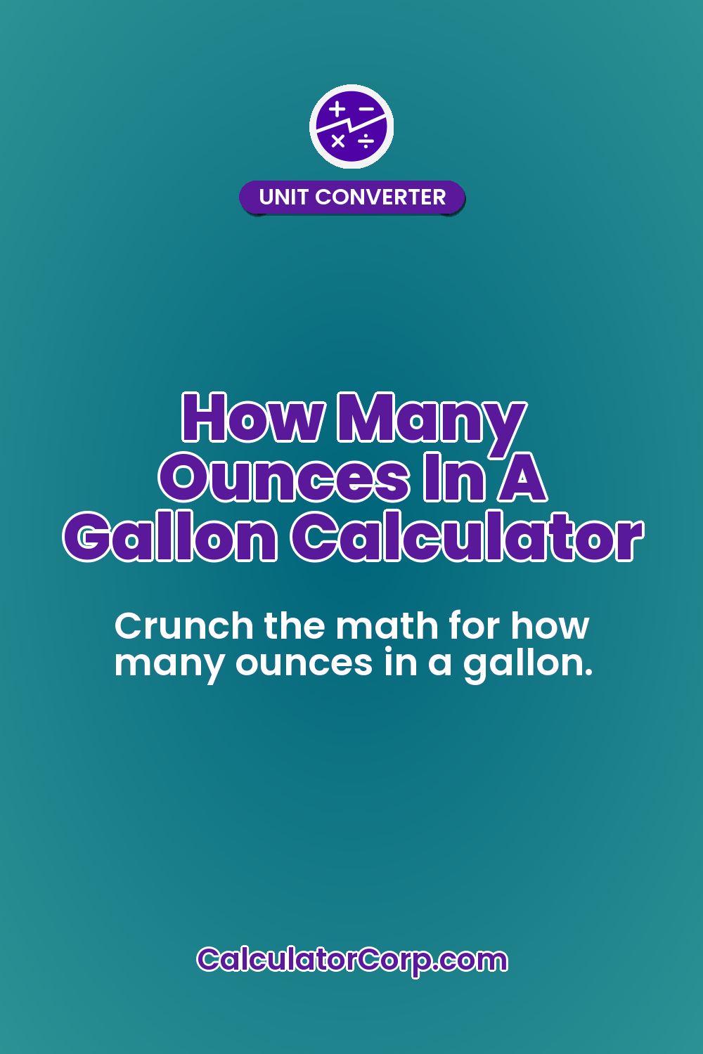 How Many Ounces In A Gallon Calculator