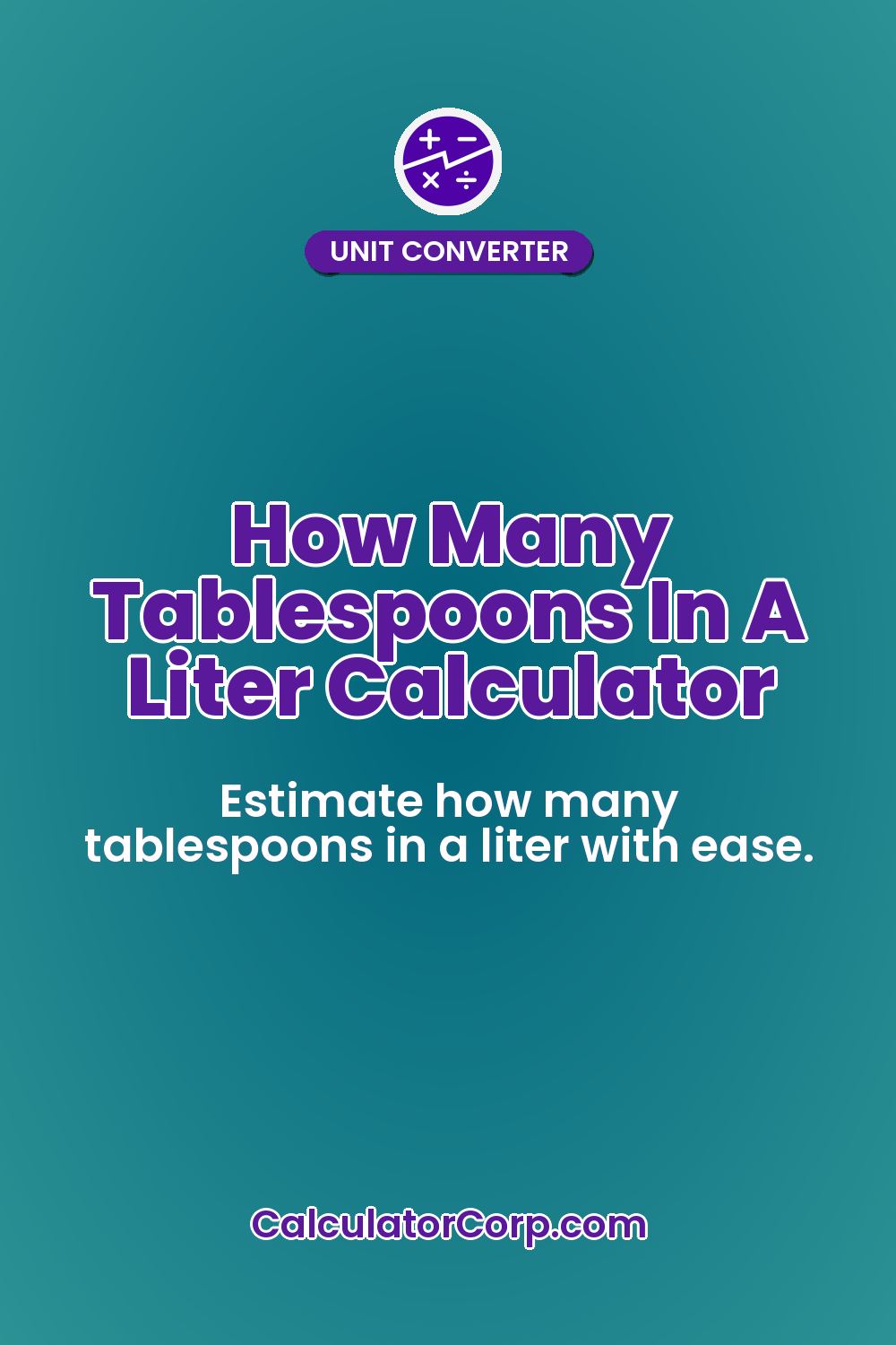 How Many Tablespoons In A Liter Calculator