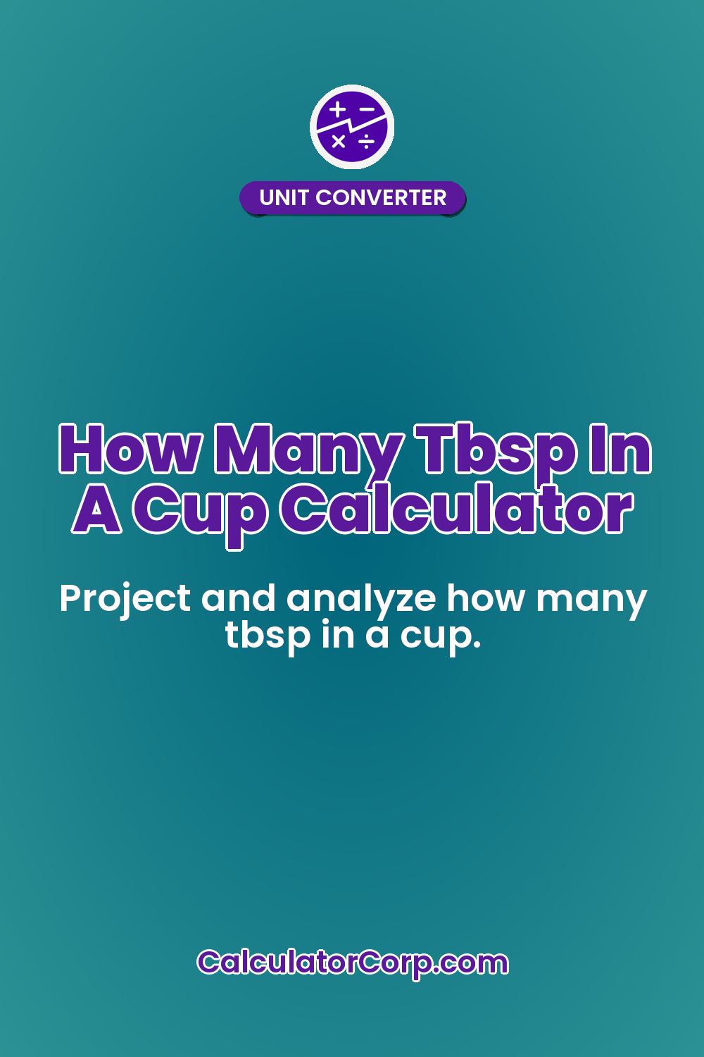 How Many Tbsp In A Cup Calculator