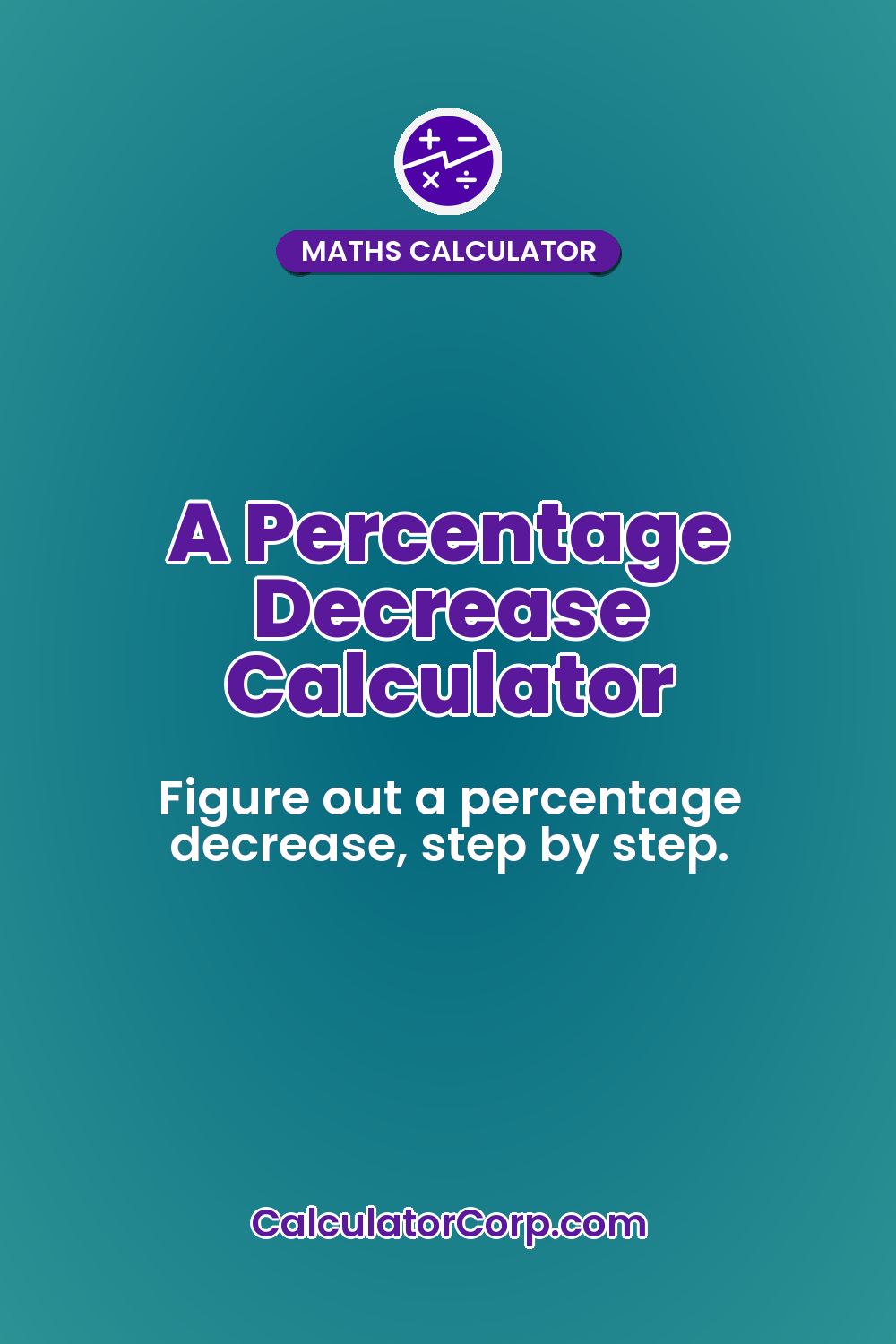 A Percentage Decrease Calculator