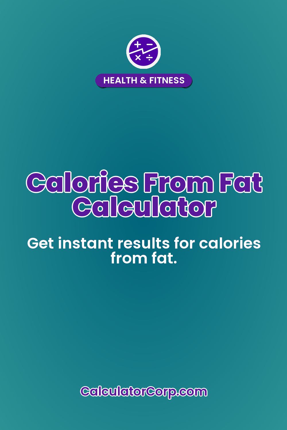 Calories From Fat Calculator