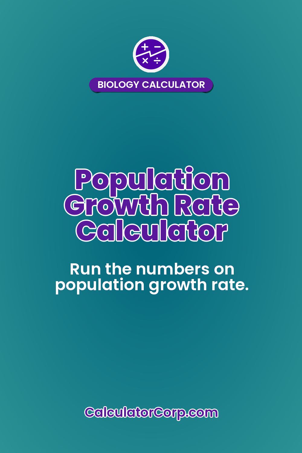Population Growth Rate Calculator