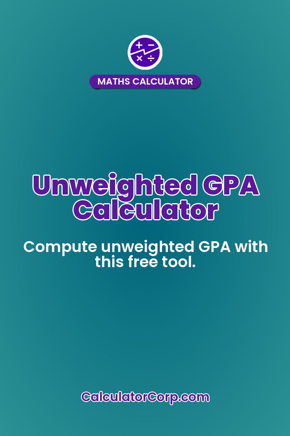 Unweighted GPA Calculator