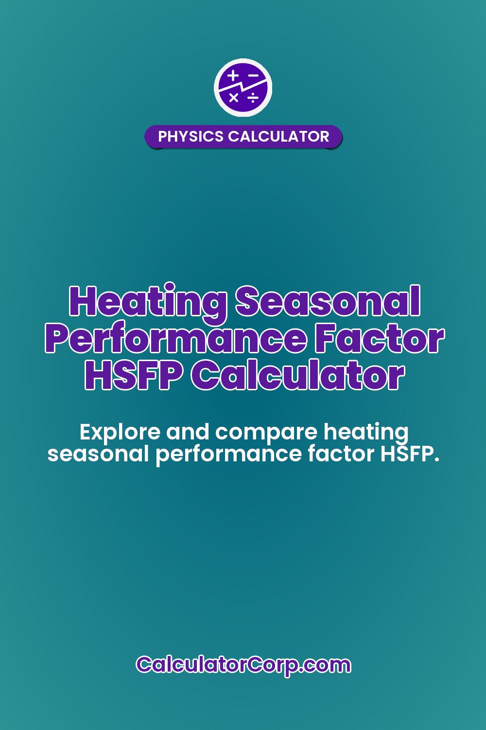 Heating Seasonal Performance Factor HSFP Calculator