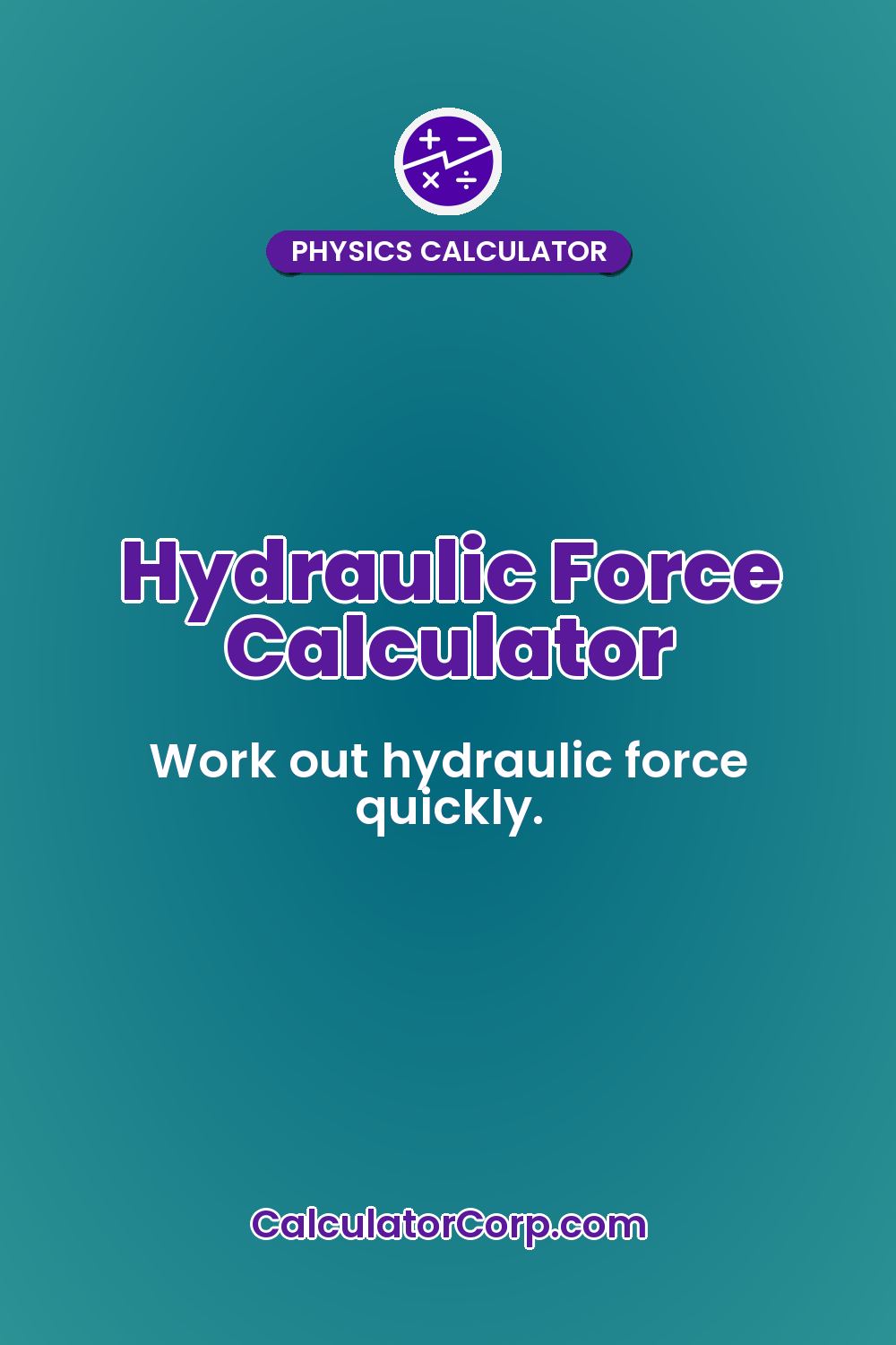 Hydraulic Force Calculator