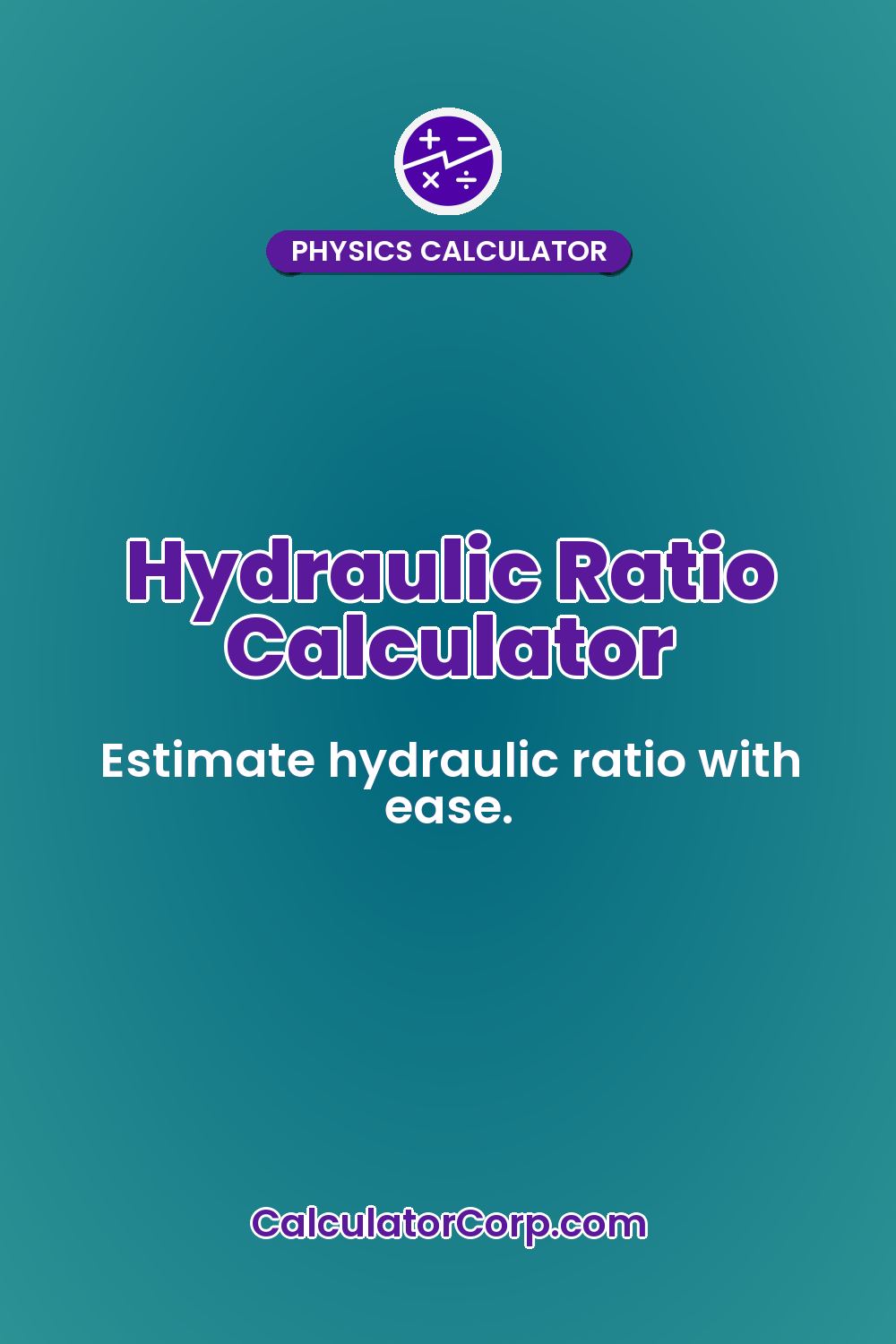 Hydraulic Ratio Calculator