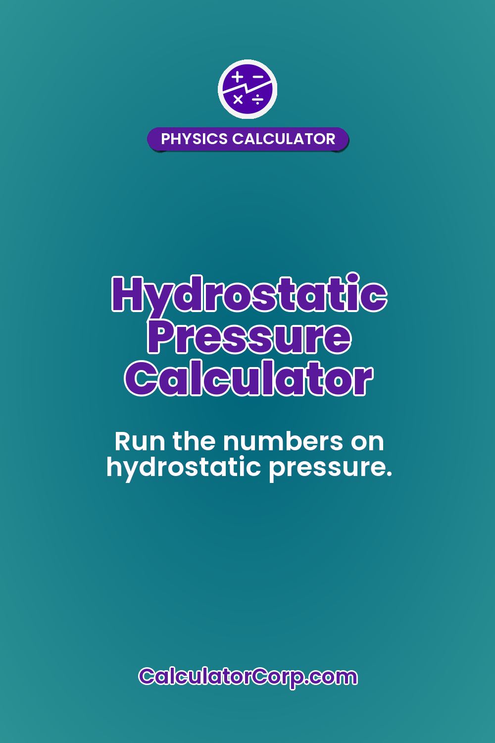 Hydrostatic Pressure Calculator