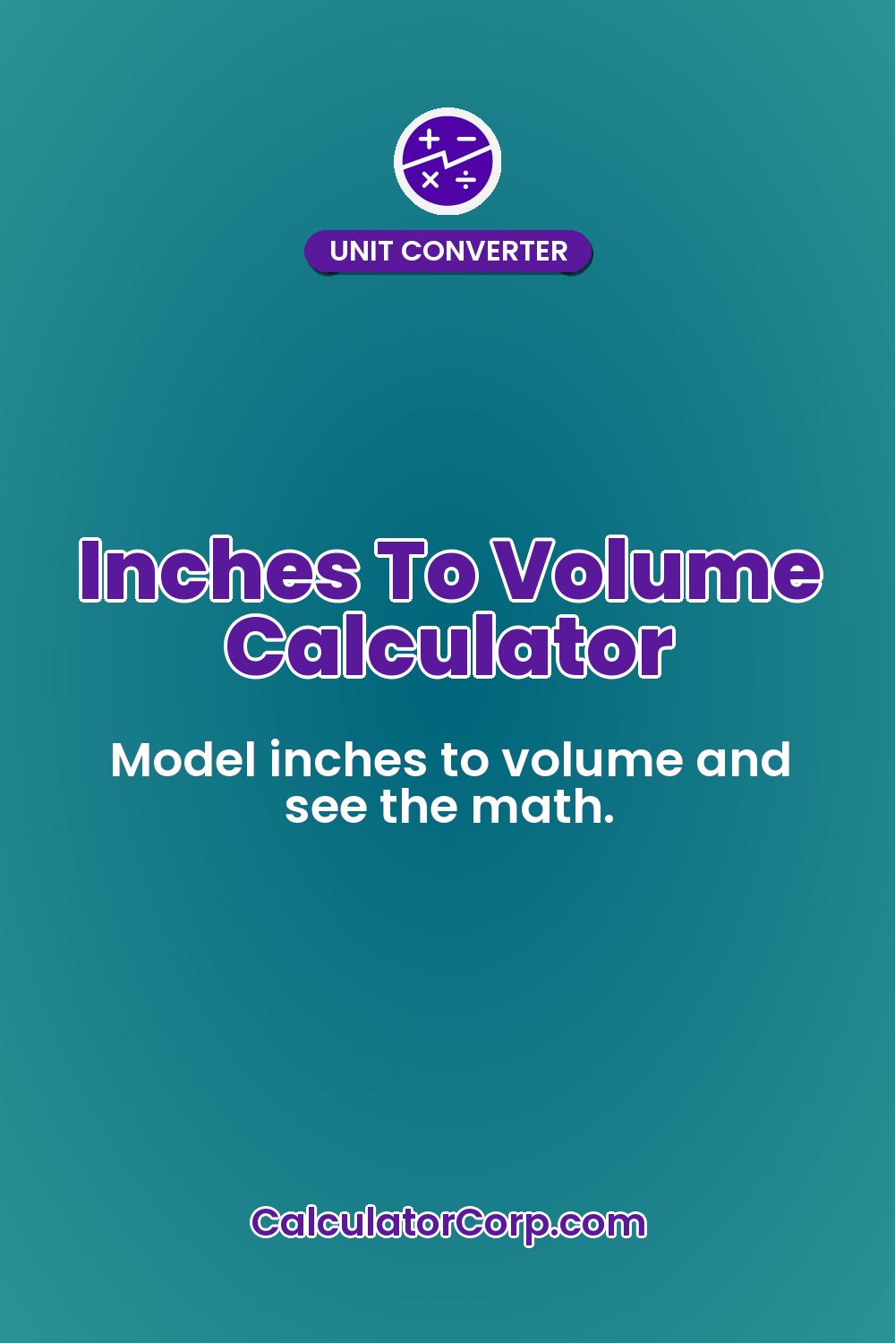 Inches To Volume Calculator