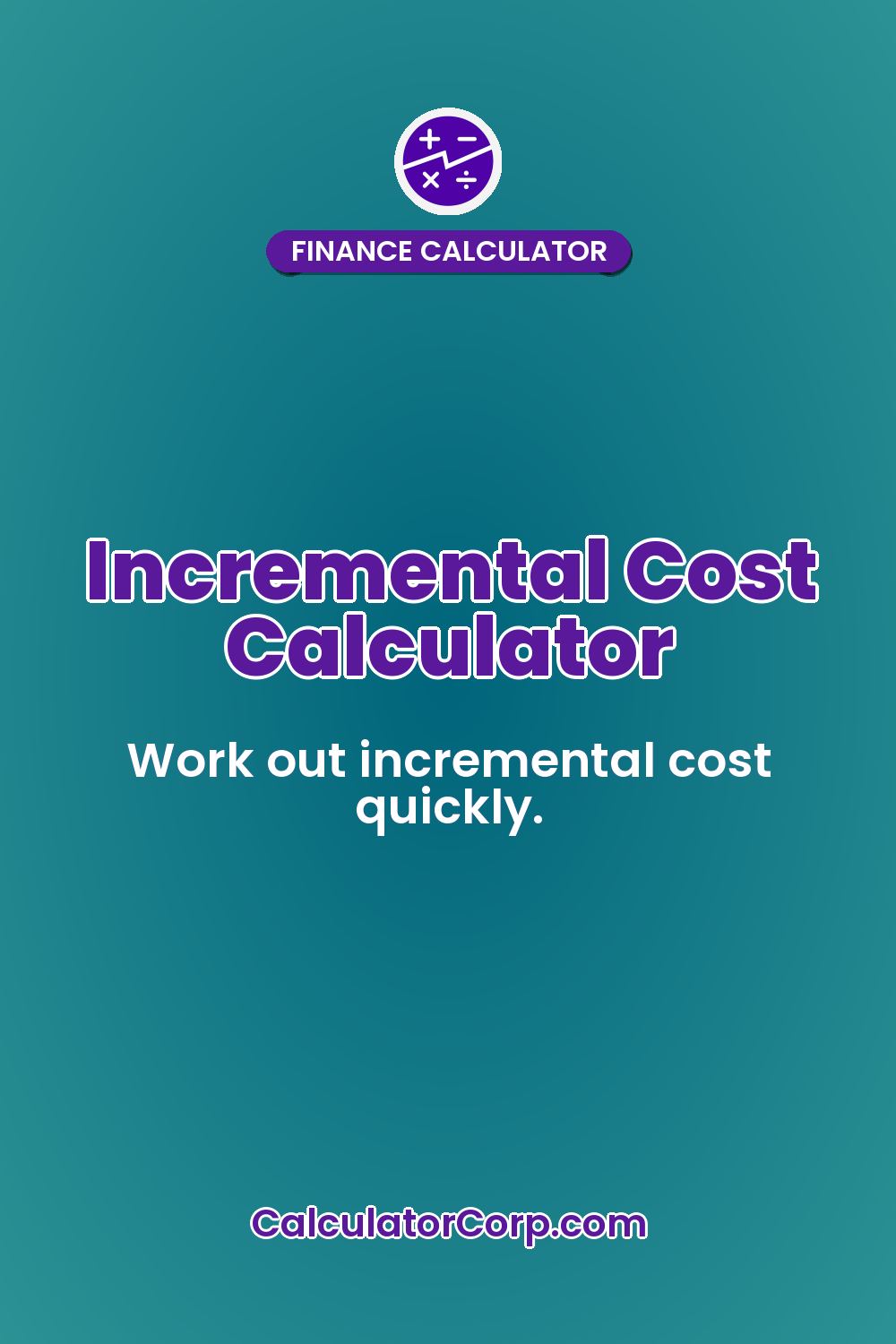 Incremental Cost Calculator