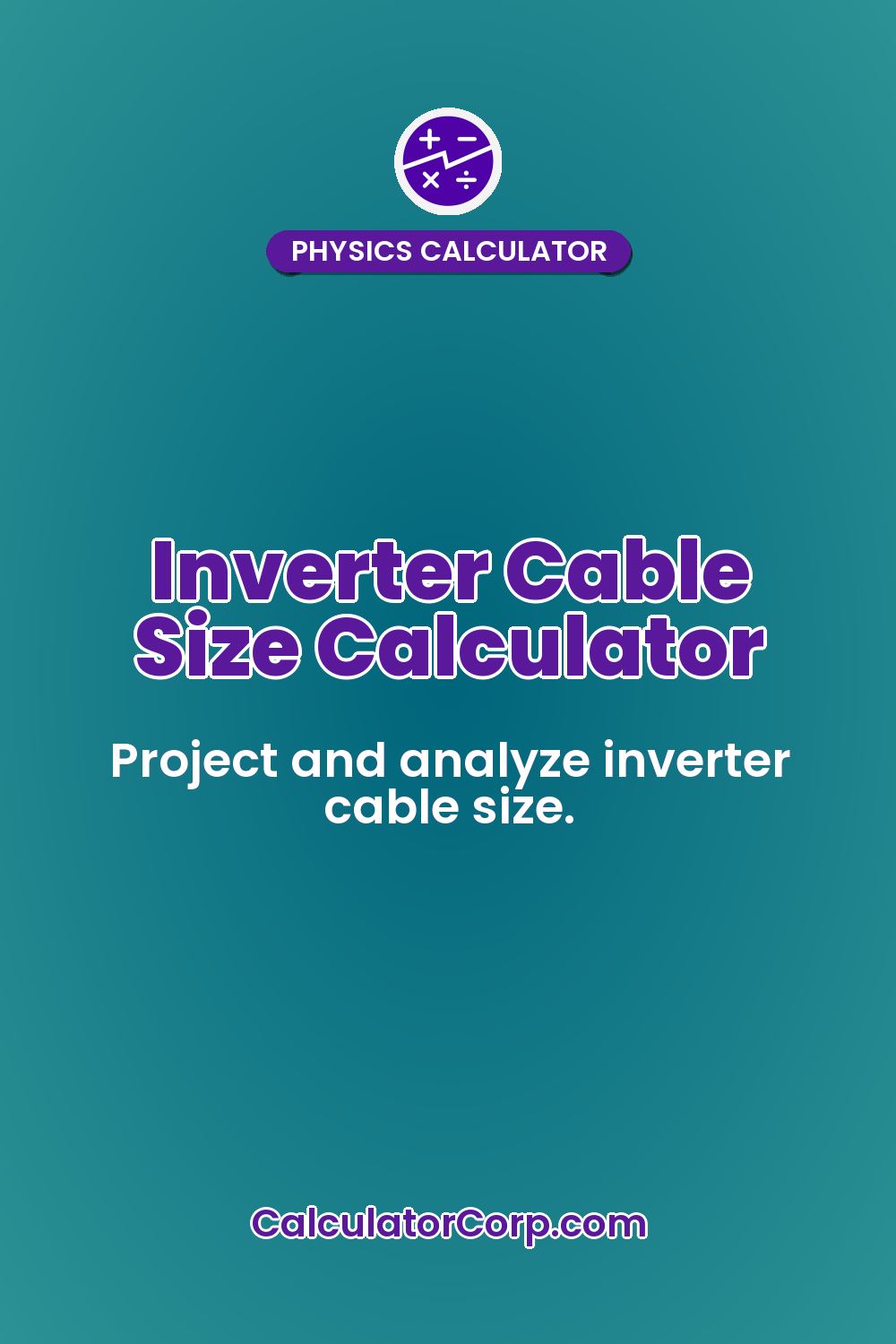 Inverter Cable Size Calculator