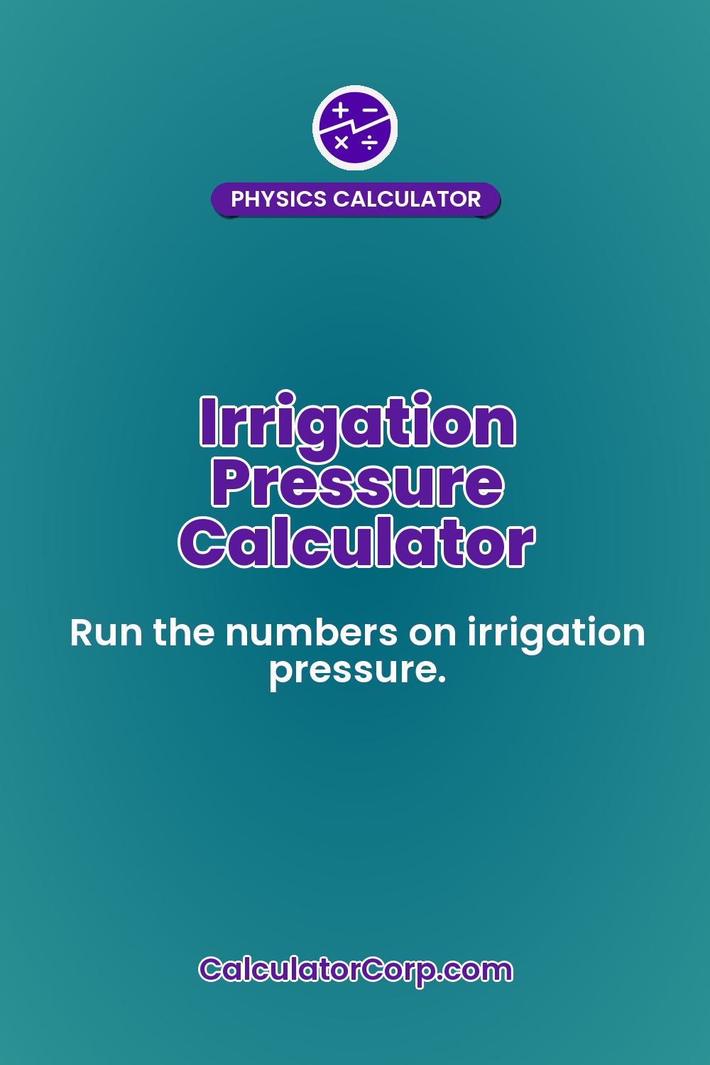 Irrigation Pressure Calculator