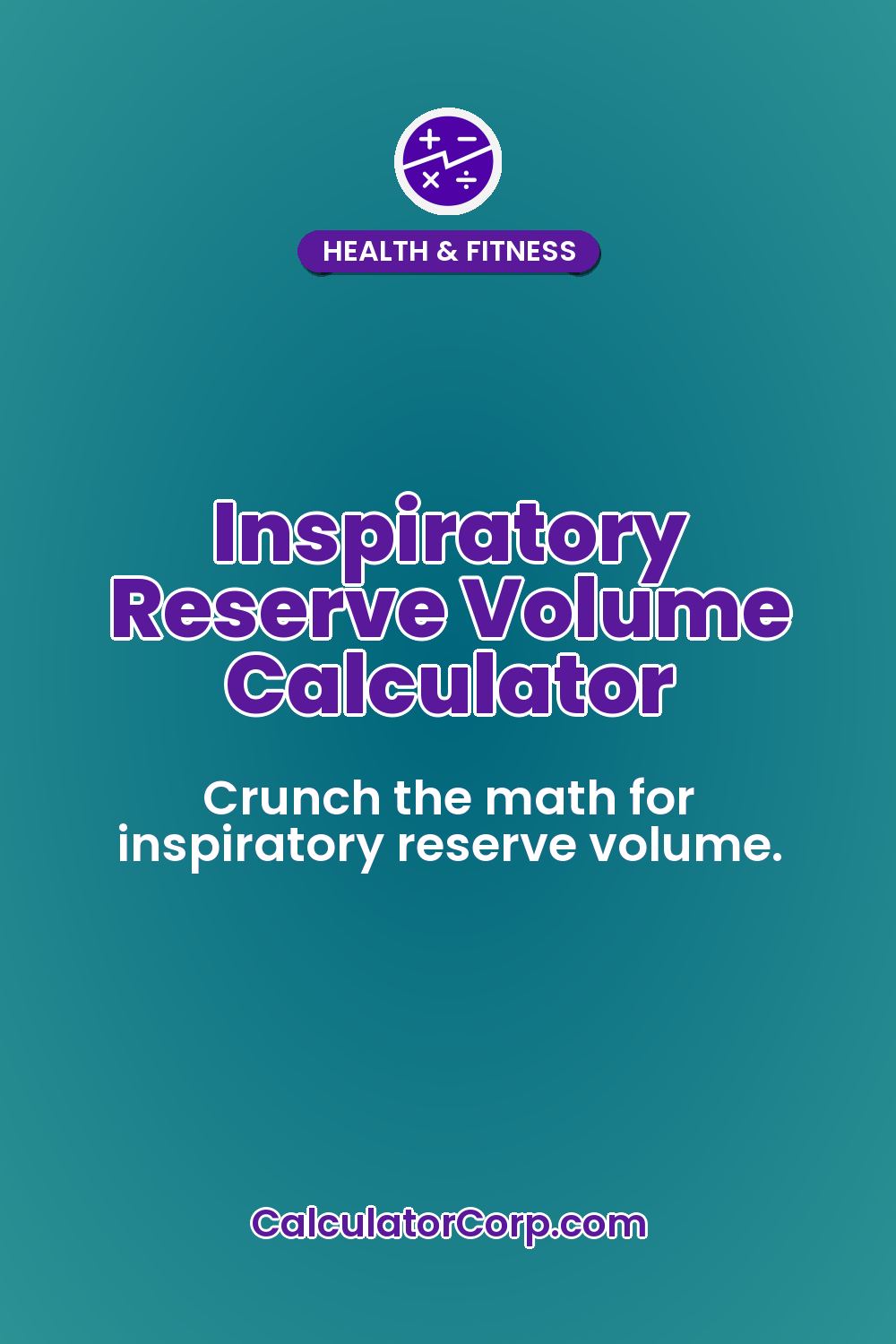 Inspiratory Reserve Volume Calculator