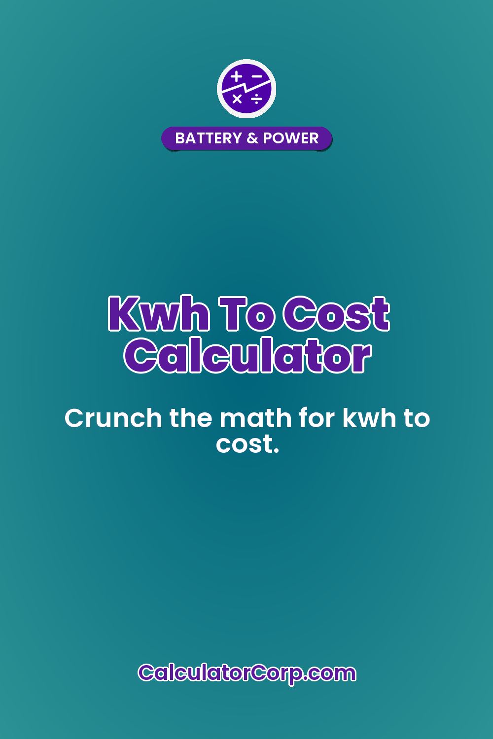 Kwh To Cost Calculator