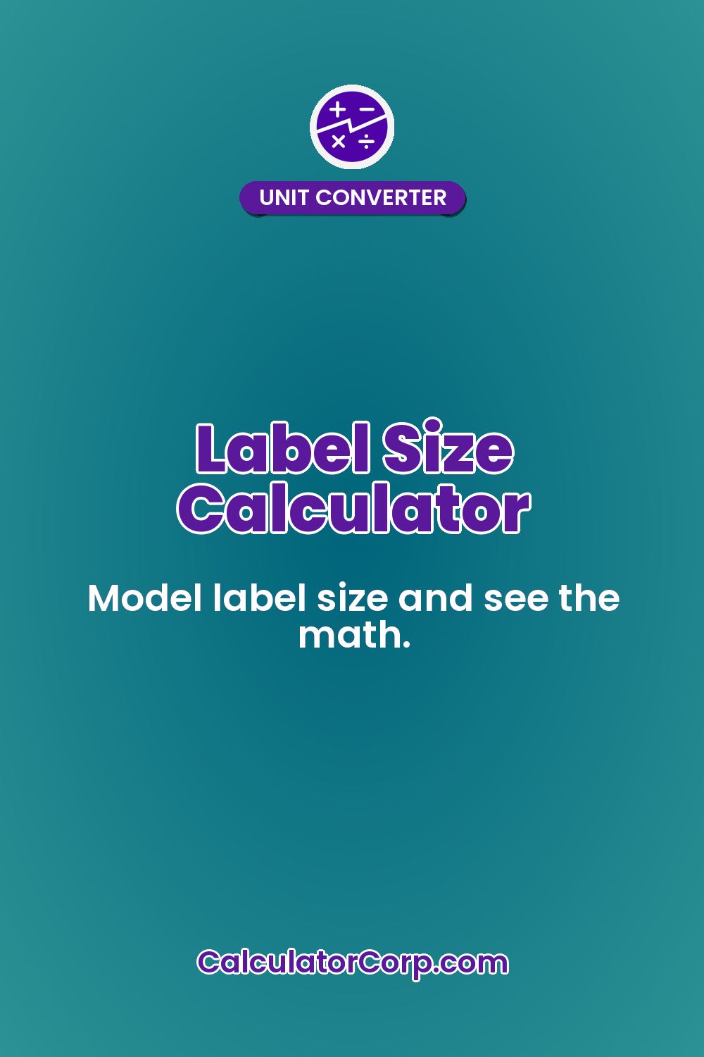 Label Size Calculator