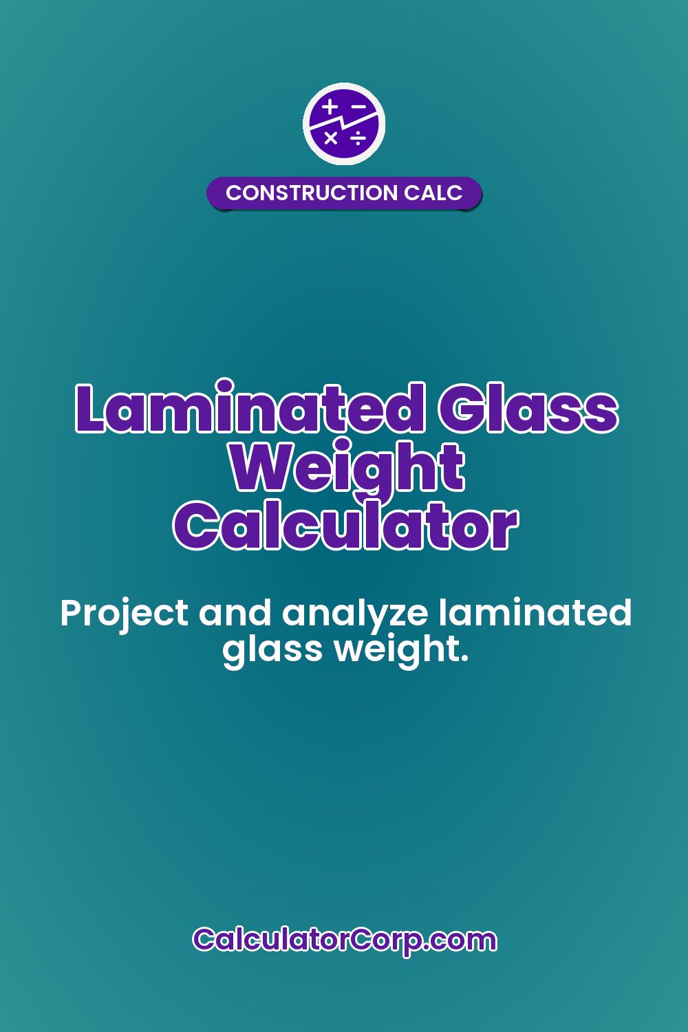 Laminated Glass Weight Calculator