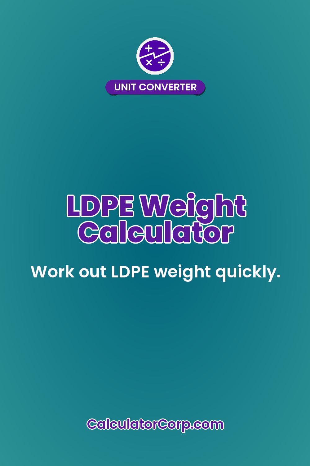 LDPE Weight Calculator
