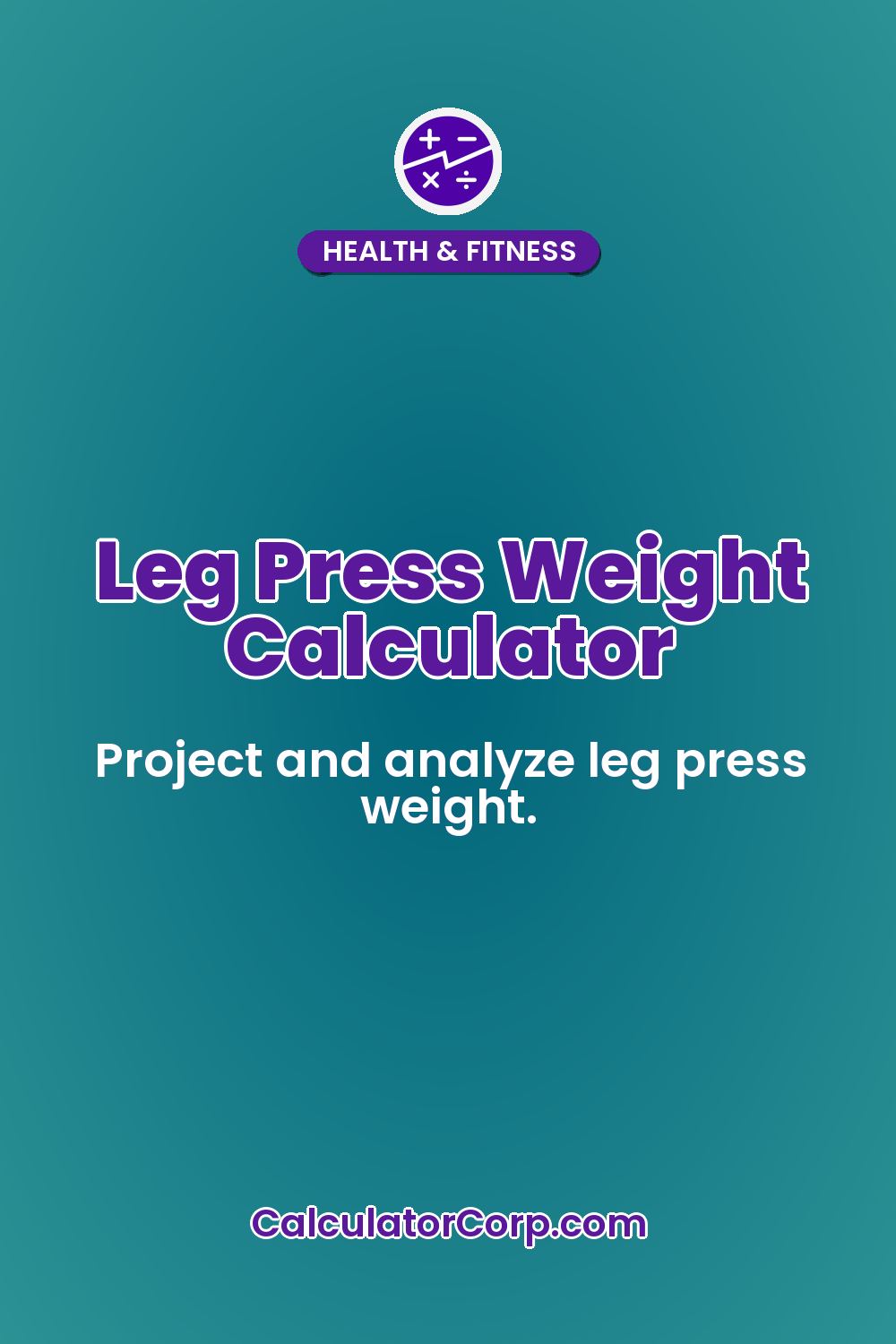 Leg Press Weight Calculator
