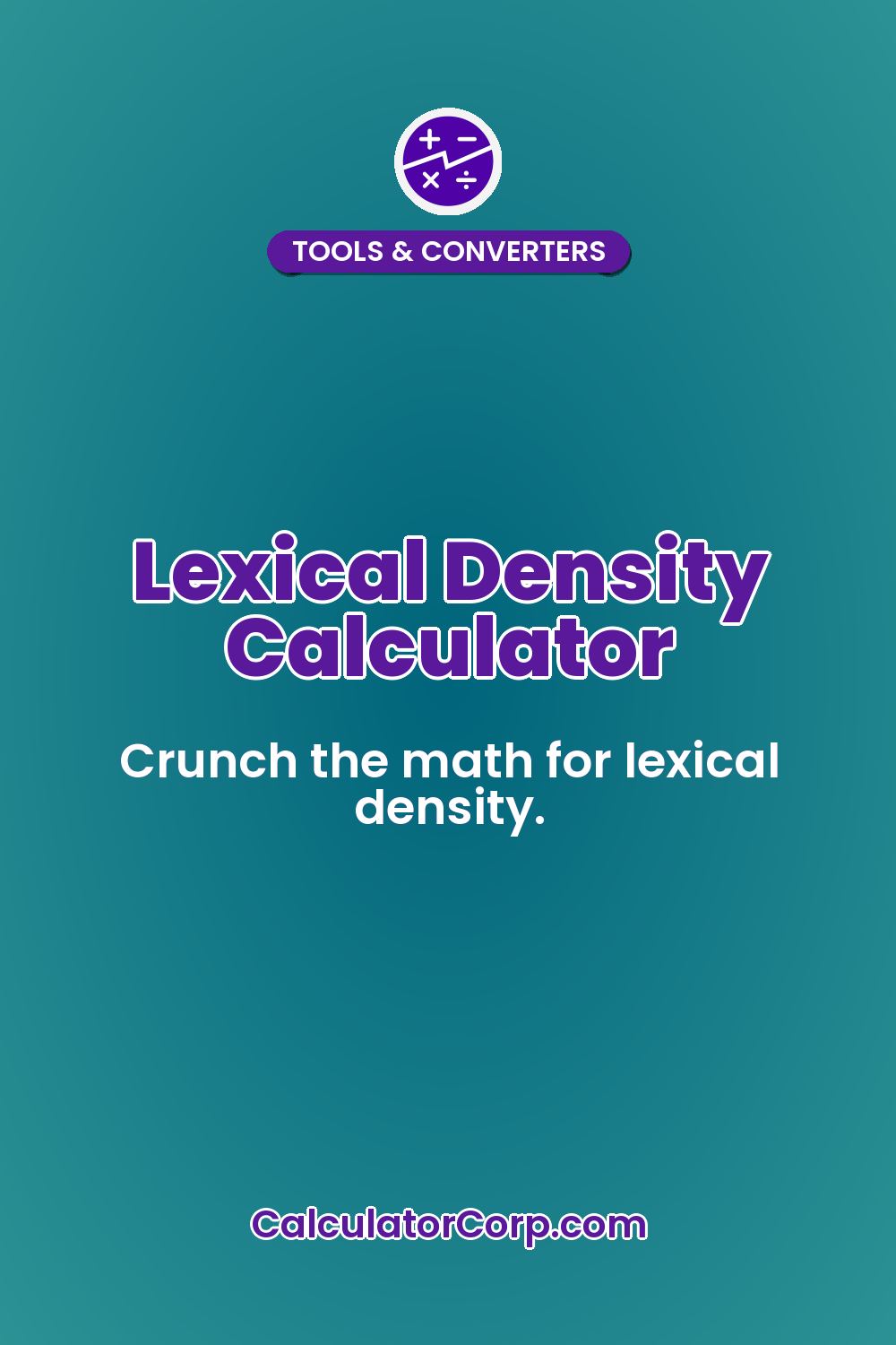 Lexical Density Calculator