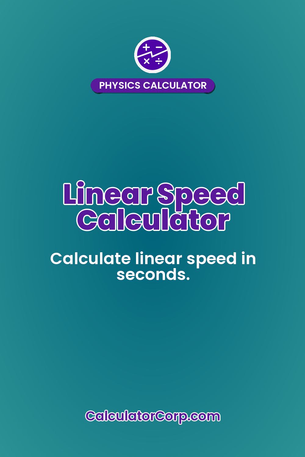 Linear Speed Calculator