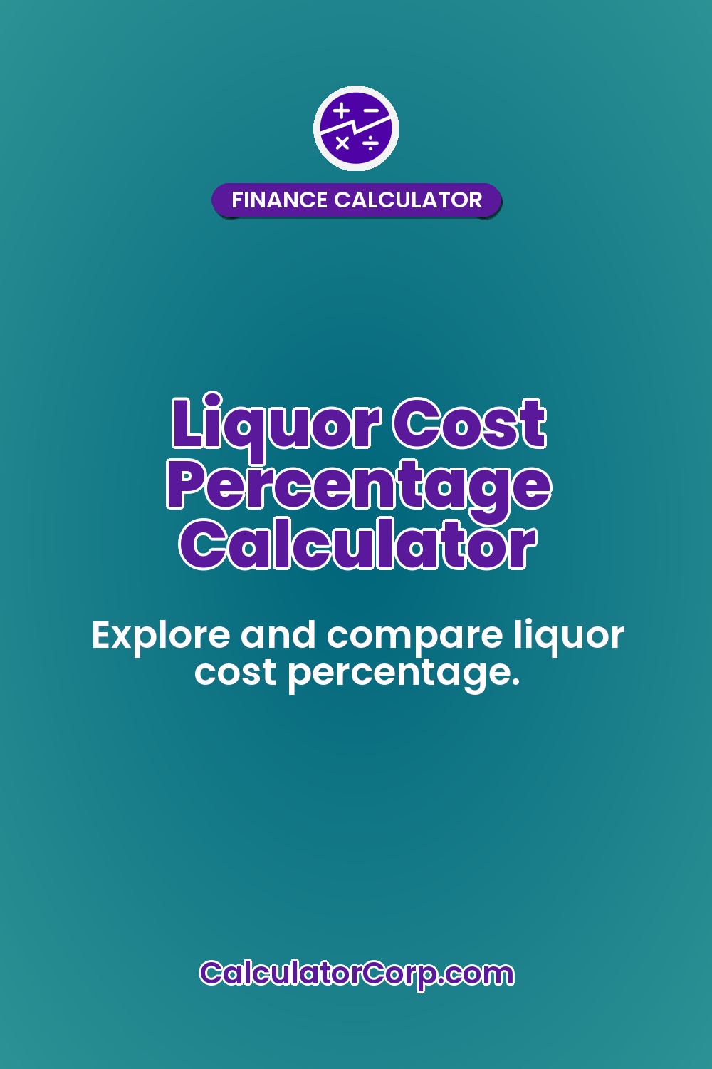 Liquor Cost Percentage Calculator
