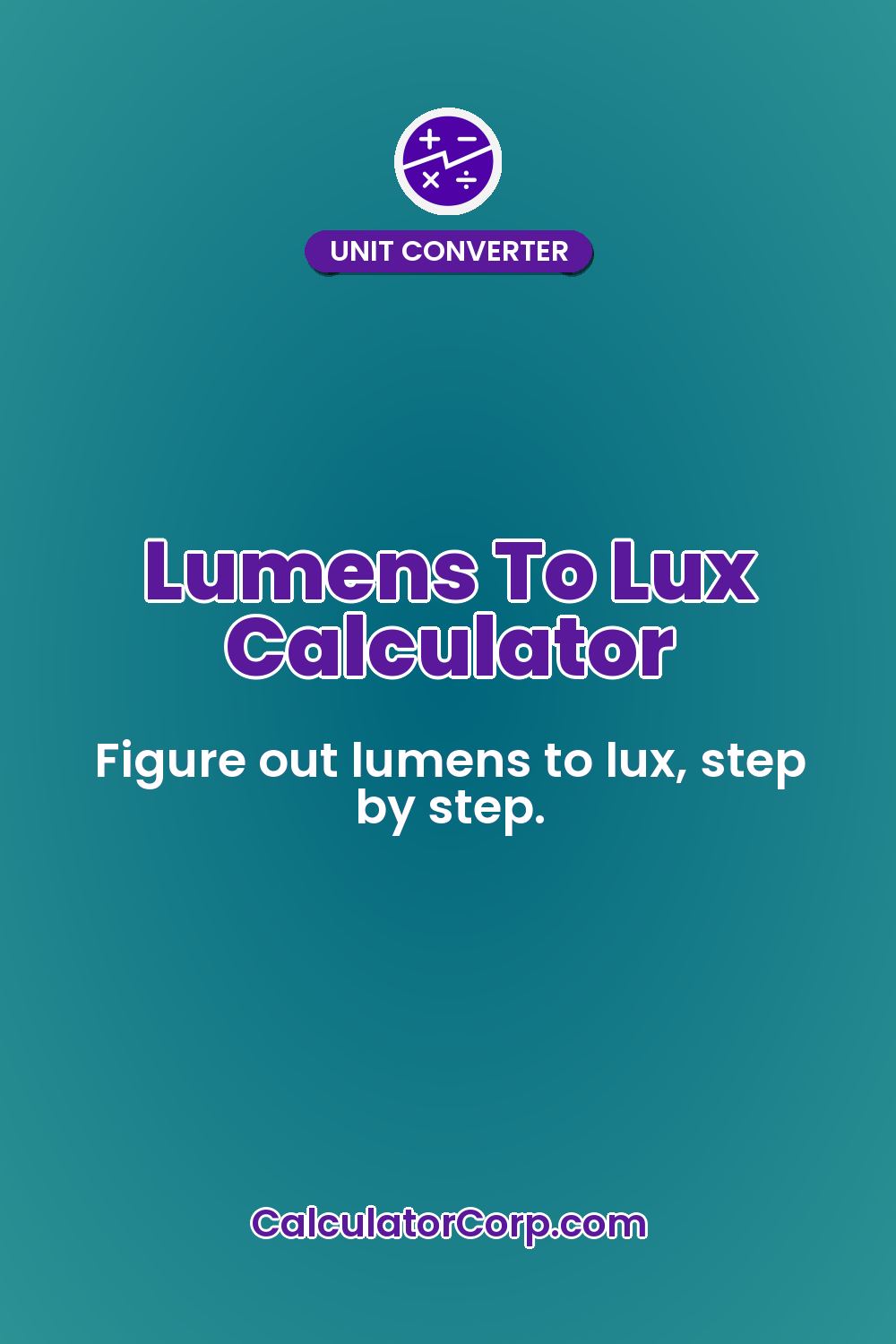 Lumens To Lux Calculator