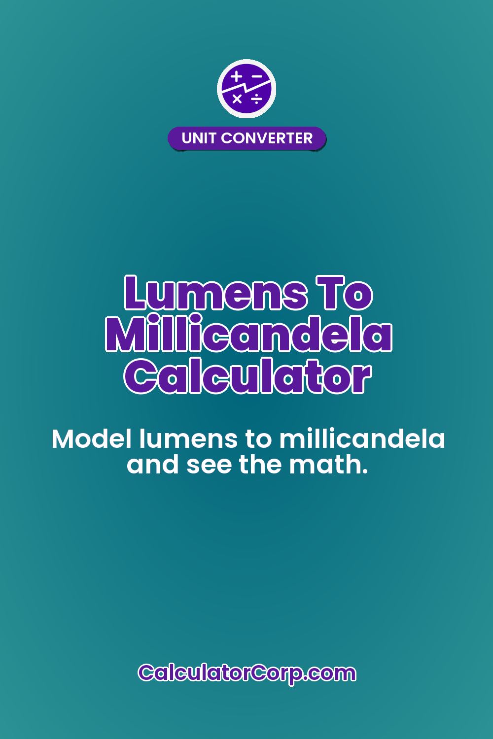 Lumens To Millicandela Calculator