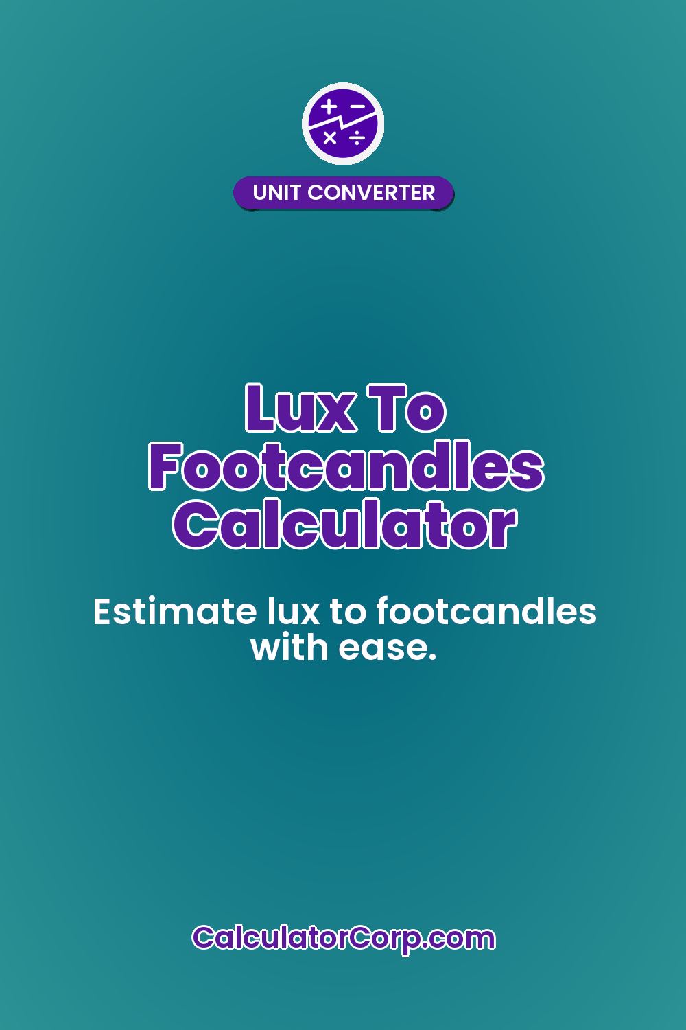Lux To Footcandles Calculator