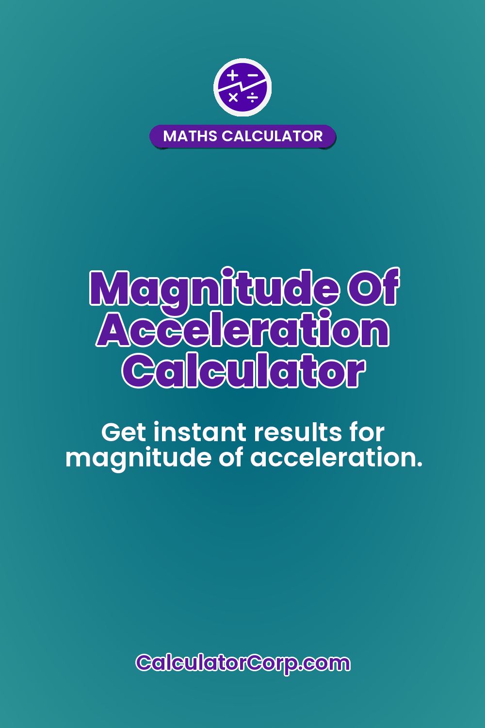 Magnitude Of Acceleration Calculator