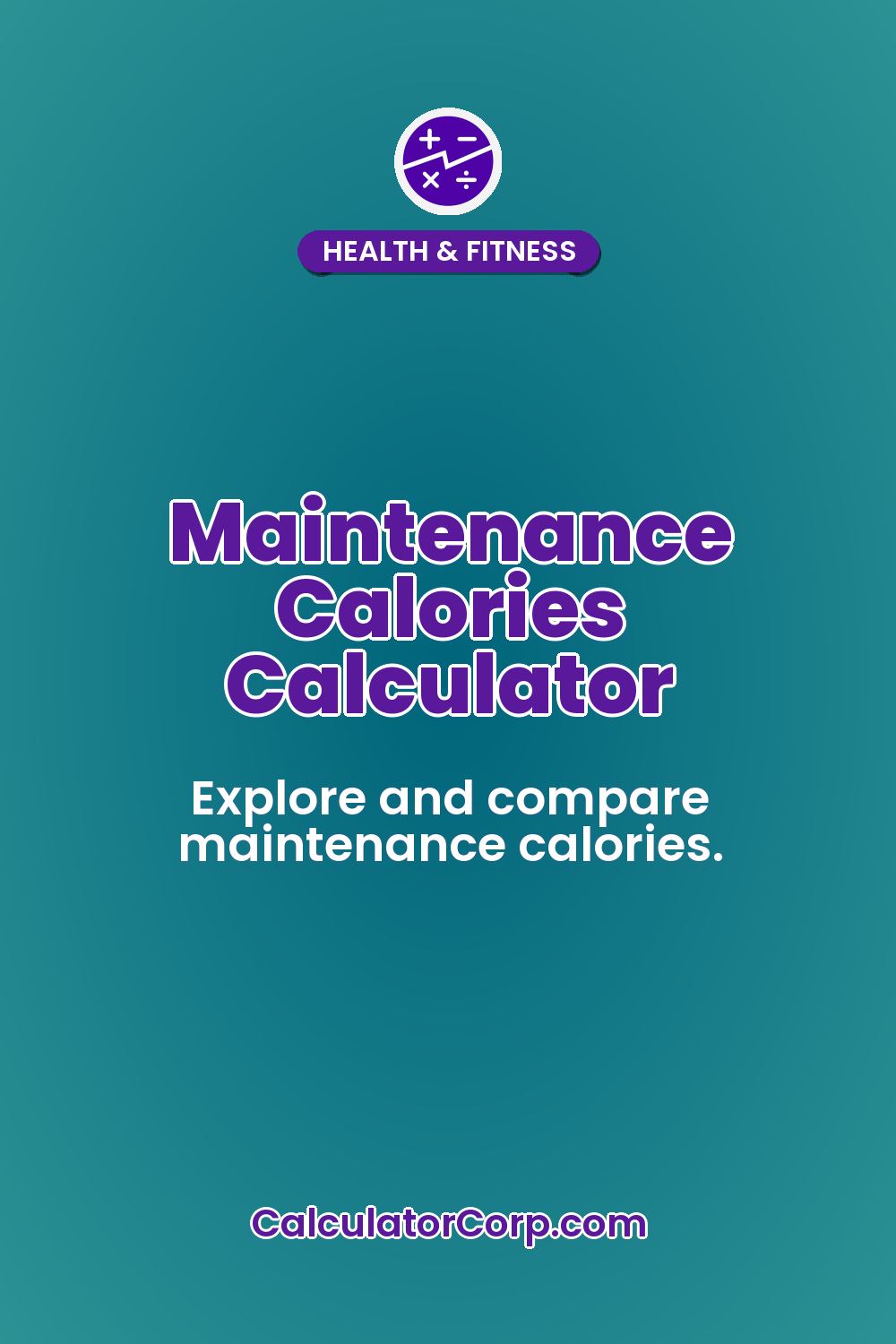 Maintenance Calories Calculator