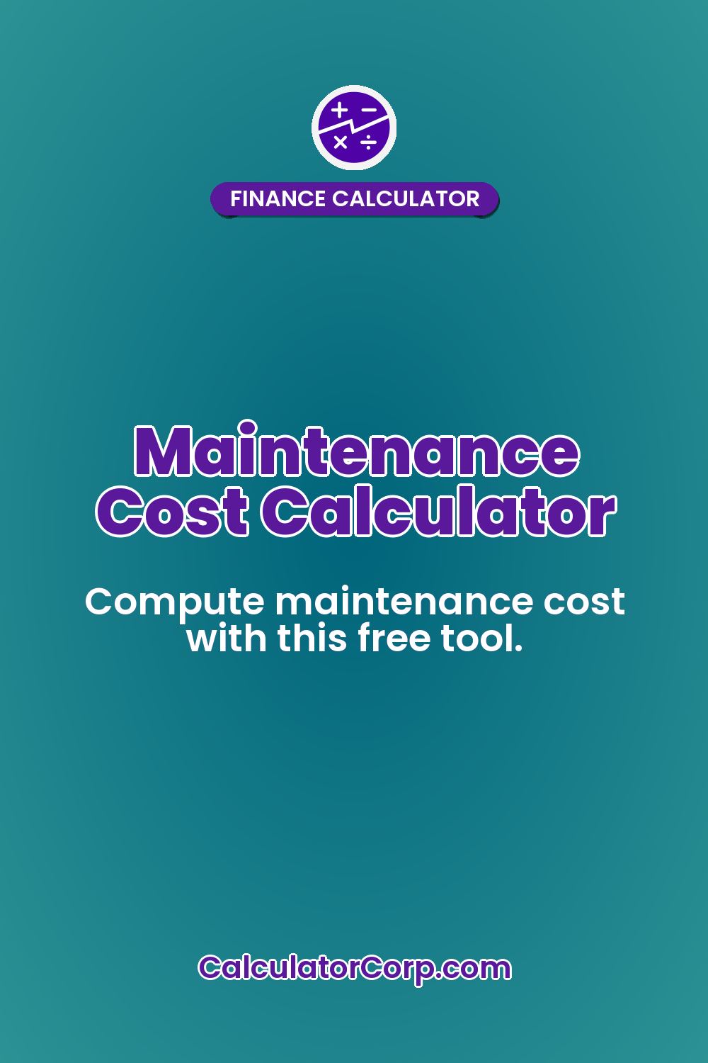 Maintenance Cost Calculator