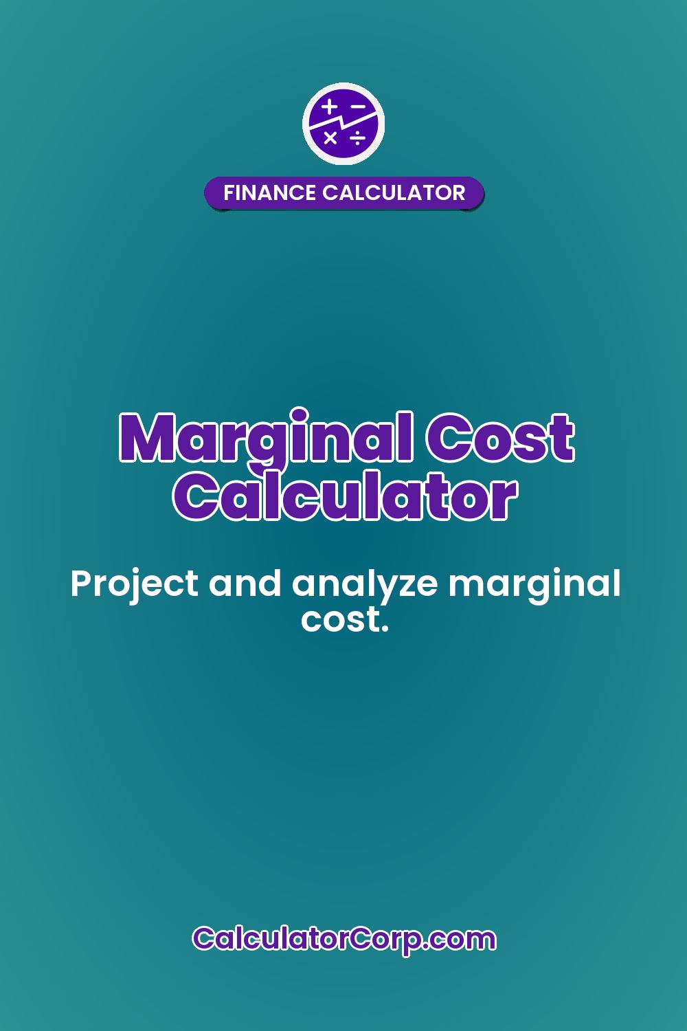 Marginal Cost Calculator