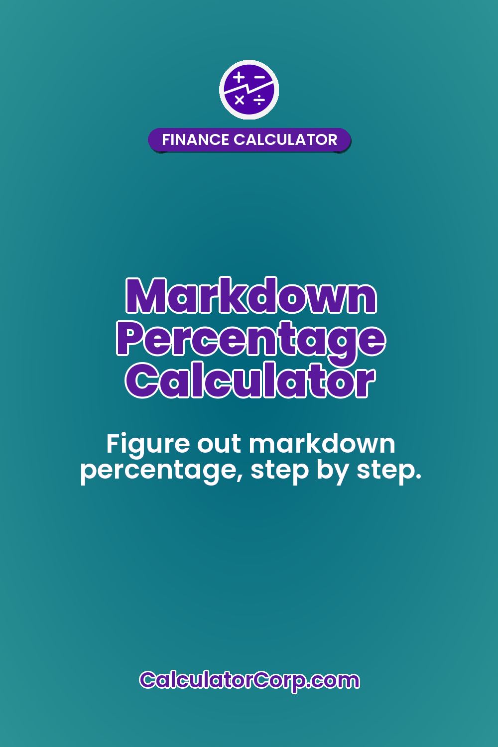 Markdown Percentage Calculator