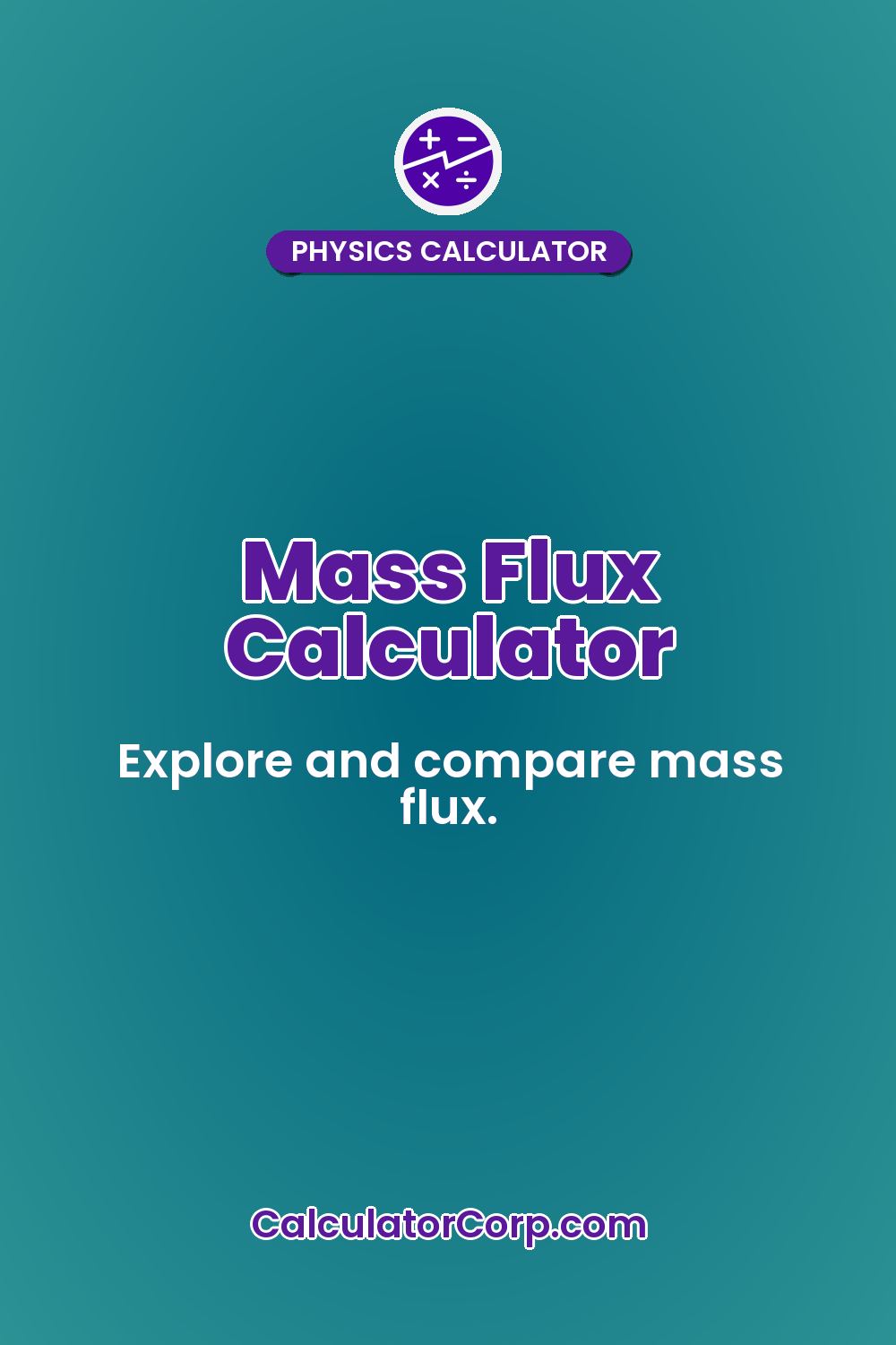 Mass Flux Calculator