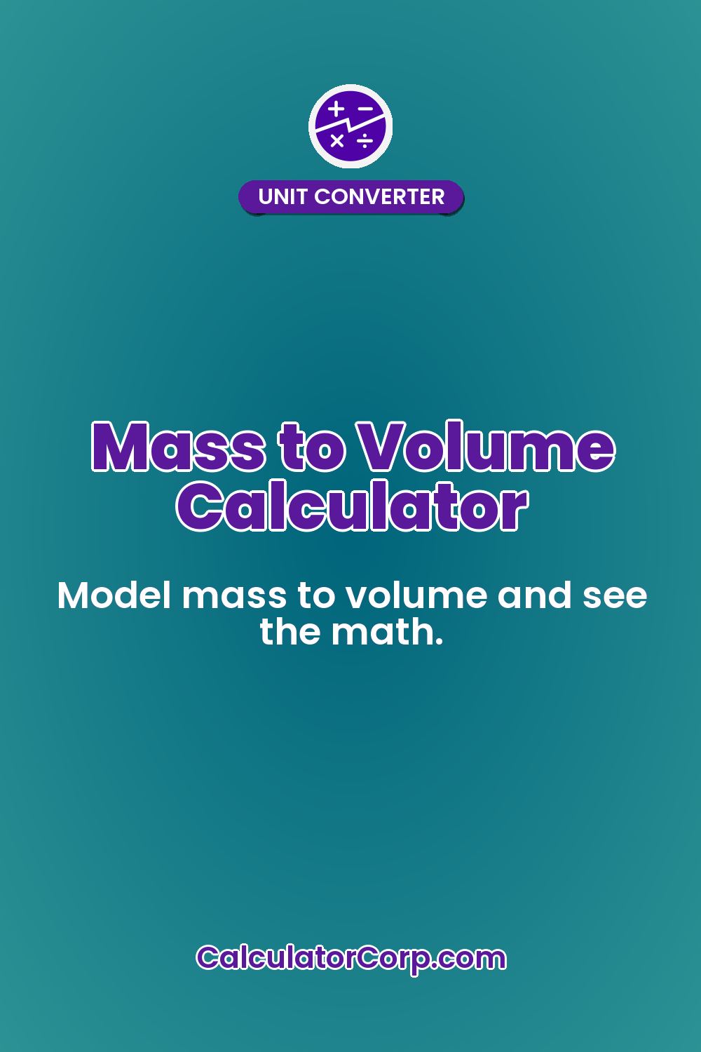 Mass to Volume Calculator