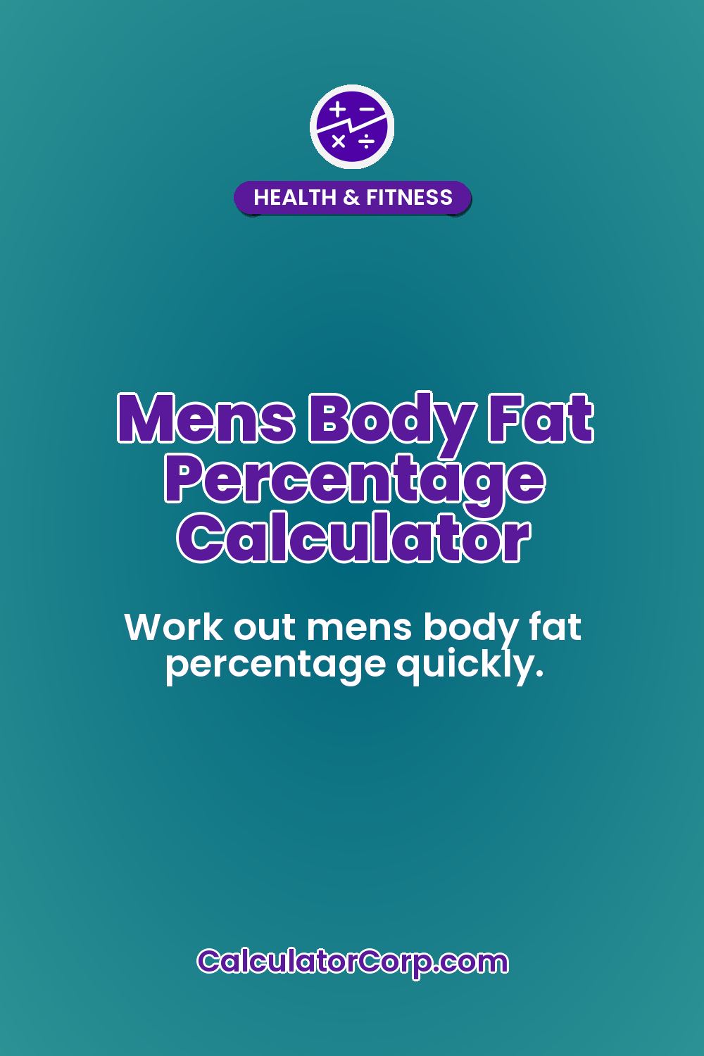 Mens Body Fat Percentage Calculator