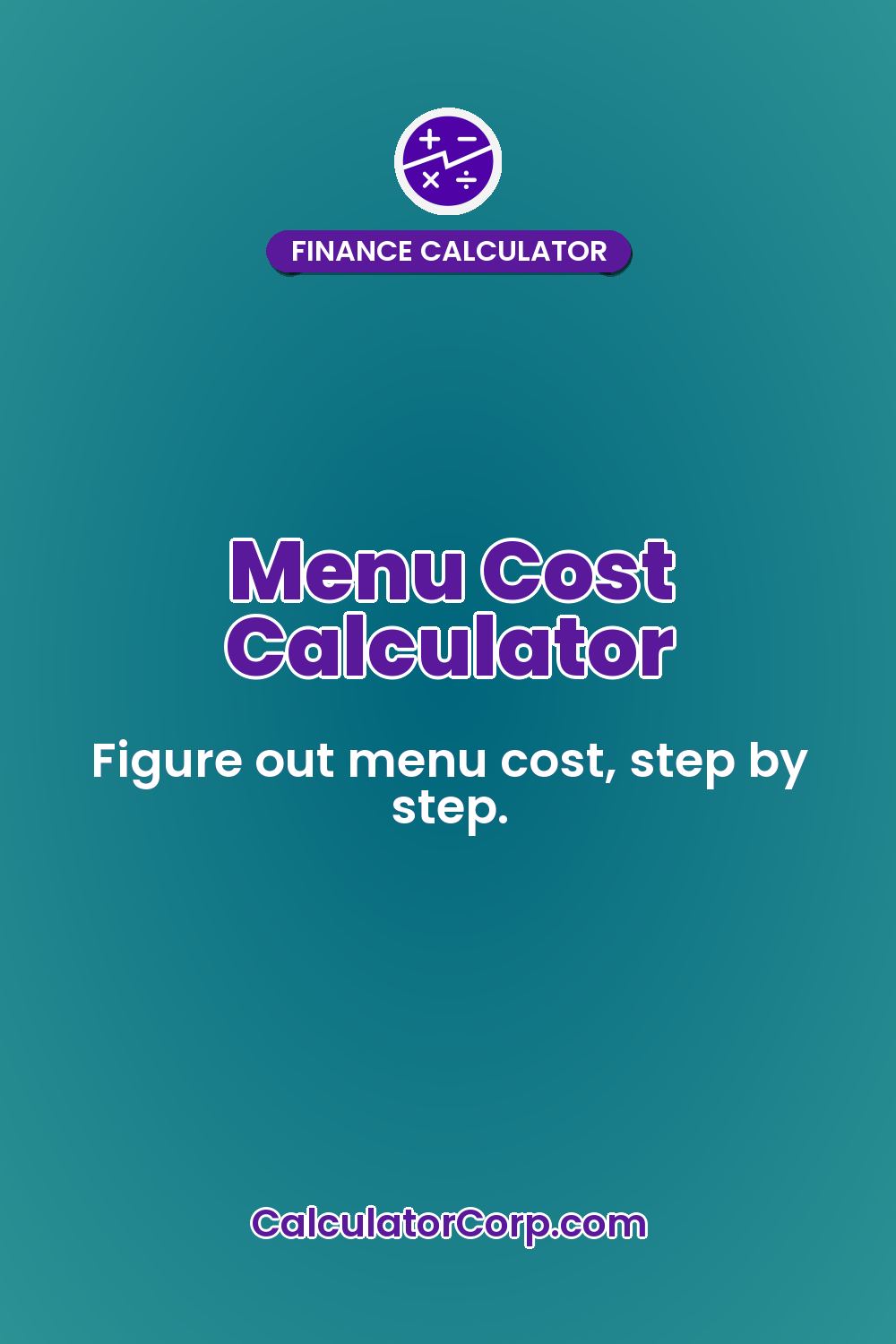 Menu Cost Calculator