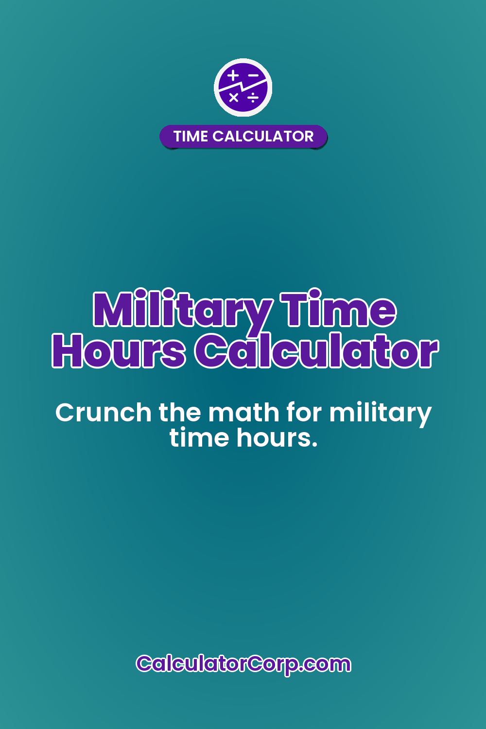 Military Time Hours Calculator