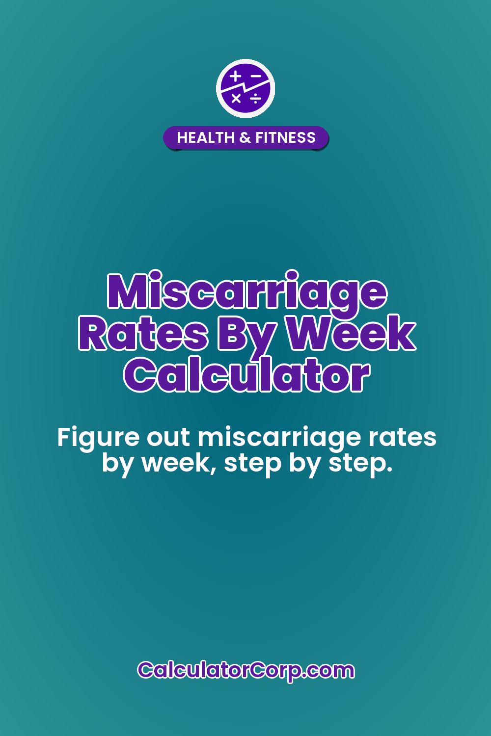 Miscarriage Rates By Week Calculator