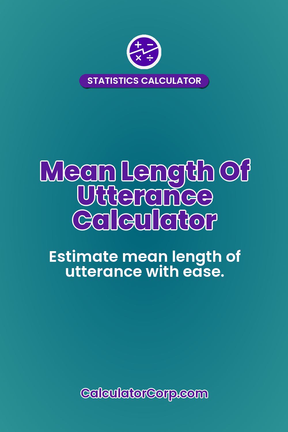 Mean Length Of Utterance Calculator